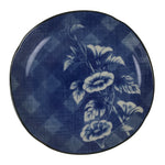 Japanese Porcelain Small Plate Kozara Vtg Sara Morning Glory Asagao Blue Y351
