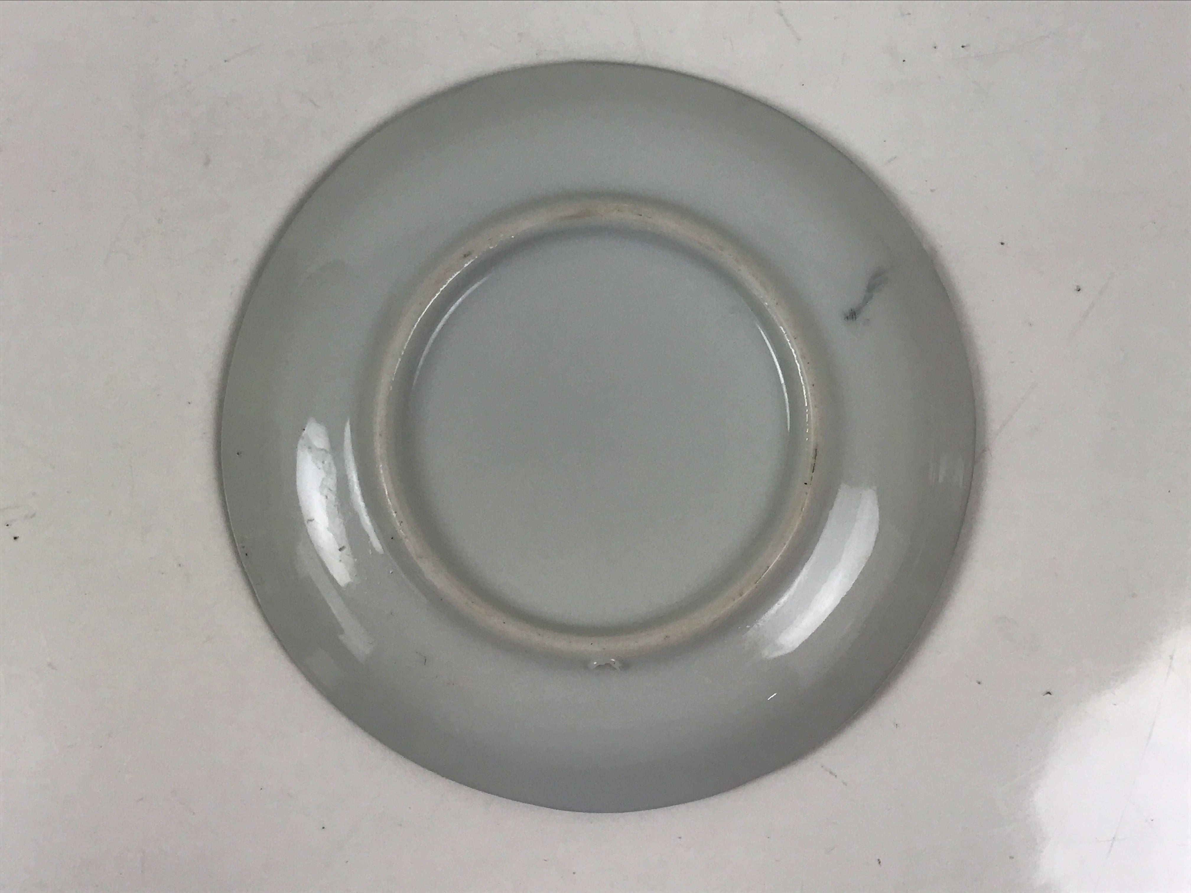 Japanese Porcelain Small Plate Kozara Vtg Sara Morning Glory Asagao Blue Y352