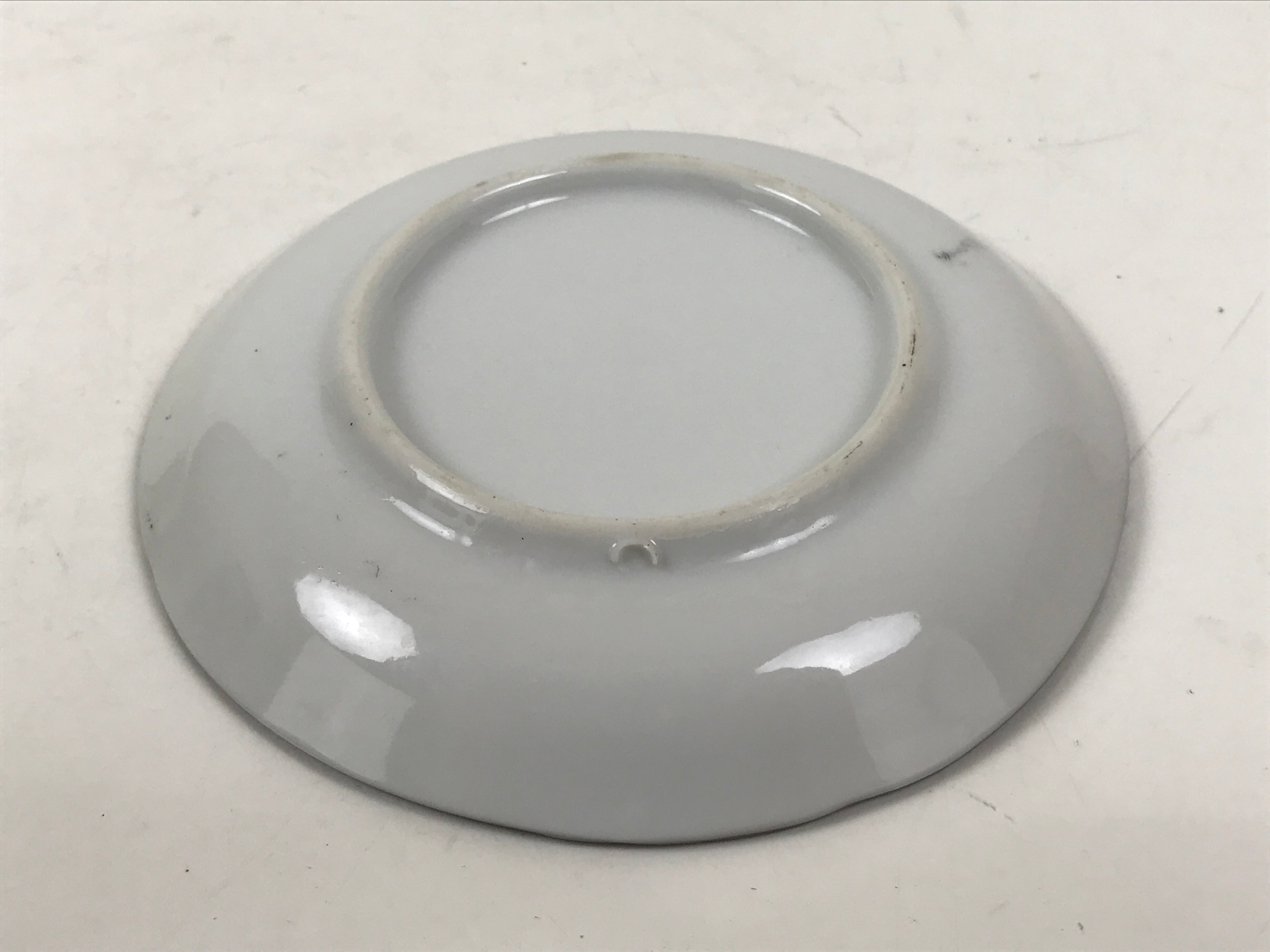 Japanese Porcelain Small Plate Kozara Vtg Sara Morning Glory Asagao Blue Y352