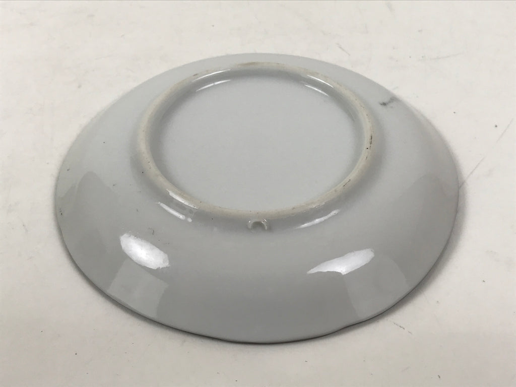 Japanese Porcelain Small Plate Kozara Vtg Sara Morning Glory Asagao Blue Y352