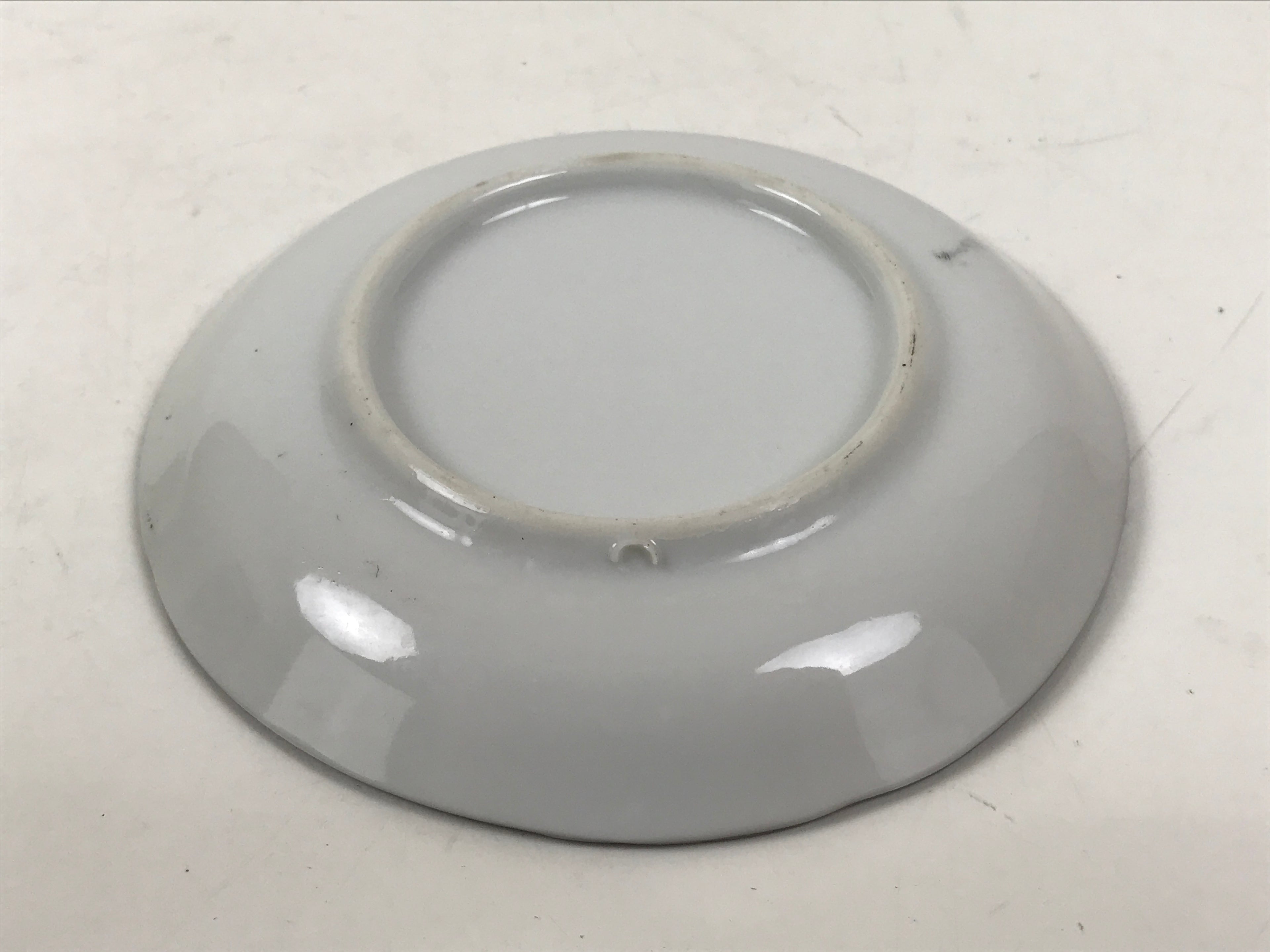 Japanese Porcelain Small Plate Kozara Vtg Sara Morning Glory Asagao Blue Y352