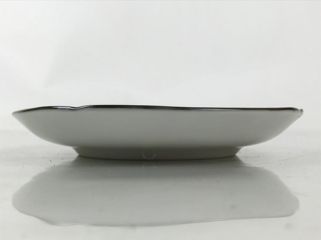 Japanese Porcelain Small Plate Kozara Vtg Sara Morning Glory Asagao Blue Y352