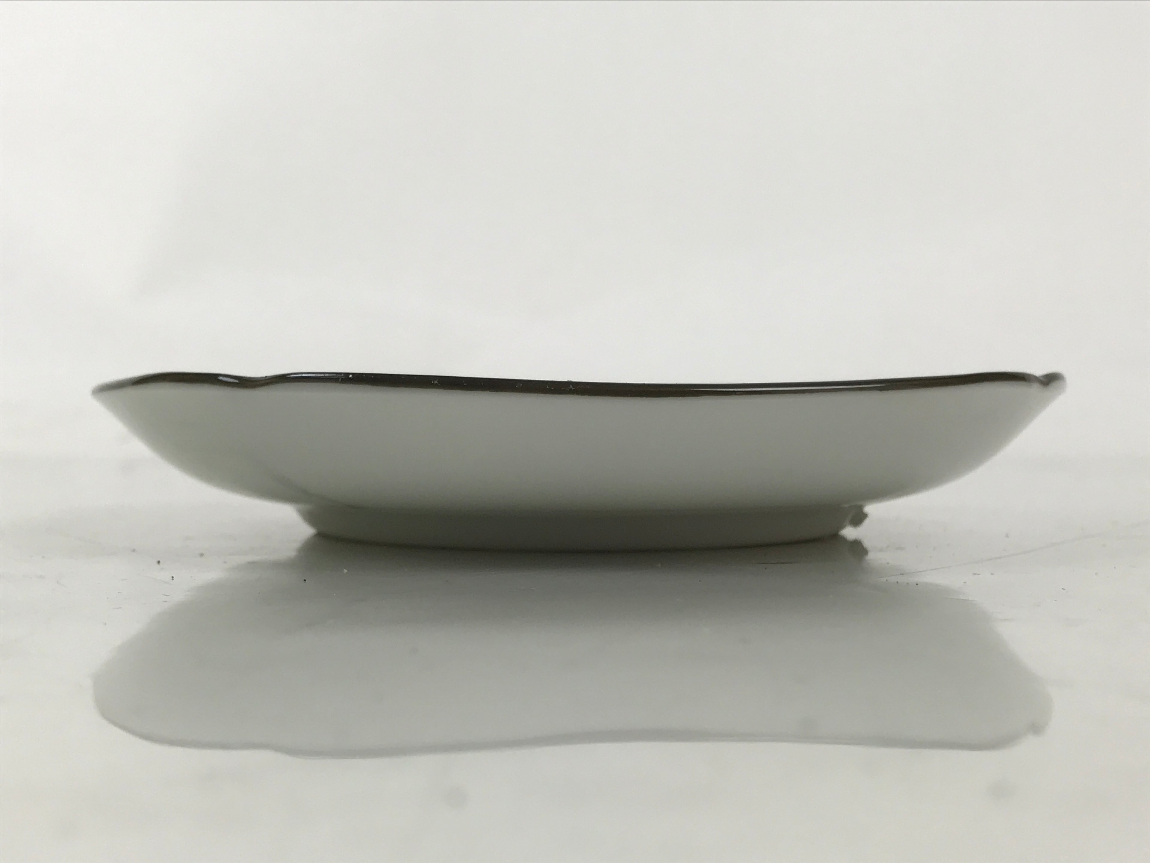 Japanese Porcelain Small Plate Kozara Vtg Sara Morning Glory Asagao Blue Y352
