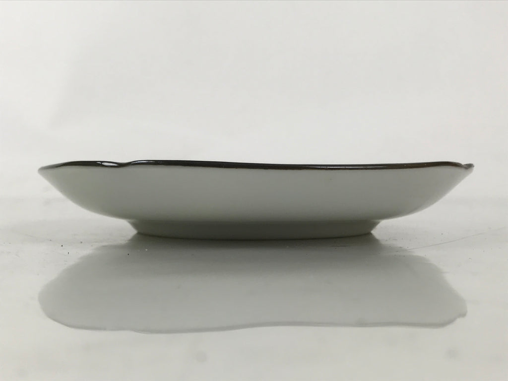 Japanese Porcelain Small Plate Kozara Vtg Sara Morning Glory Asagao Blue Y352