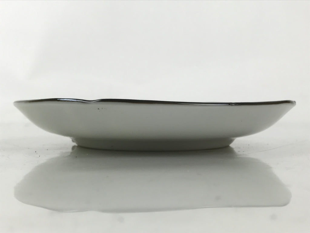Japanese Porcelain Small Plate Kozara Vtg Sara Morning Glory Asagao Blue Y352