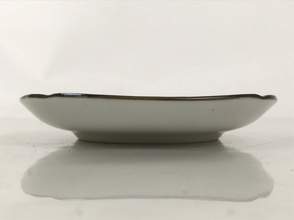 Japanese Porcelain Small Plate Kozara Vtg Sara Morning Glory Asagao Blue Y353