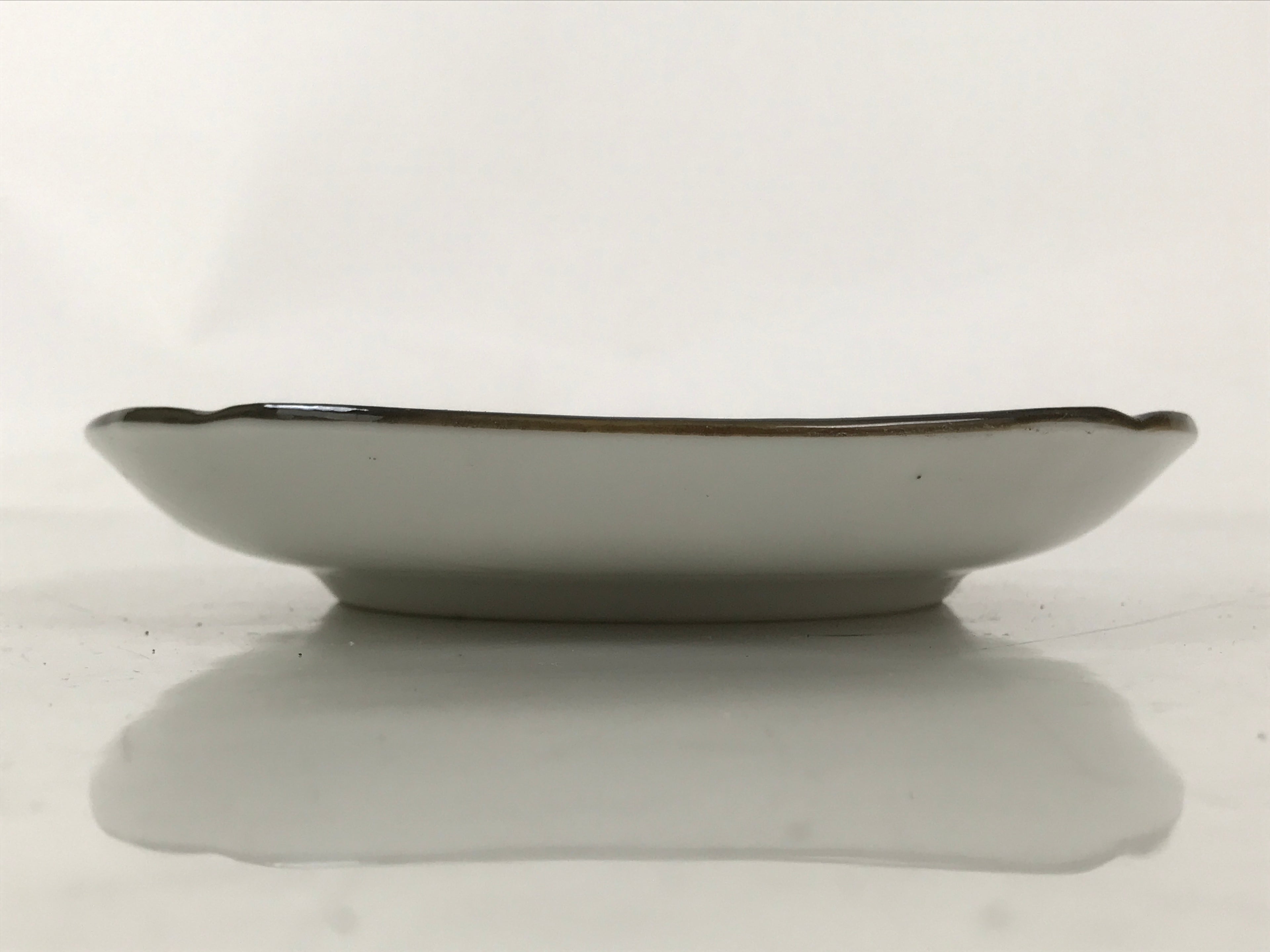 Japanese Porcelain Small Plate Kozara Vtg Sara Morning Glory Asagao Blue Y353