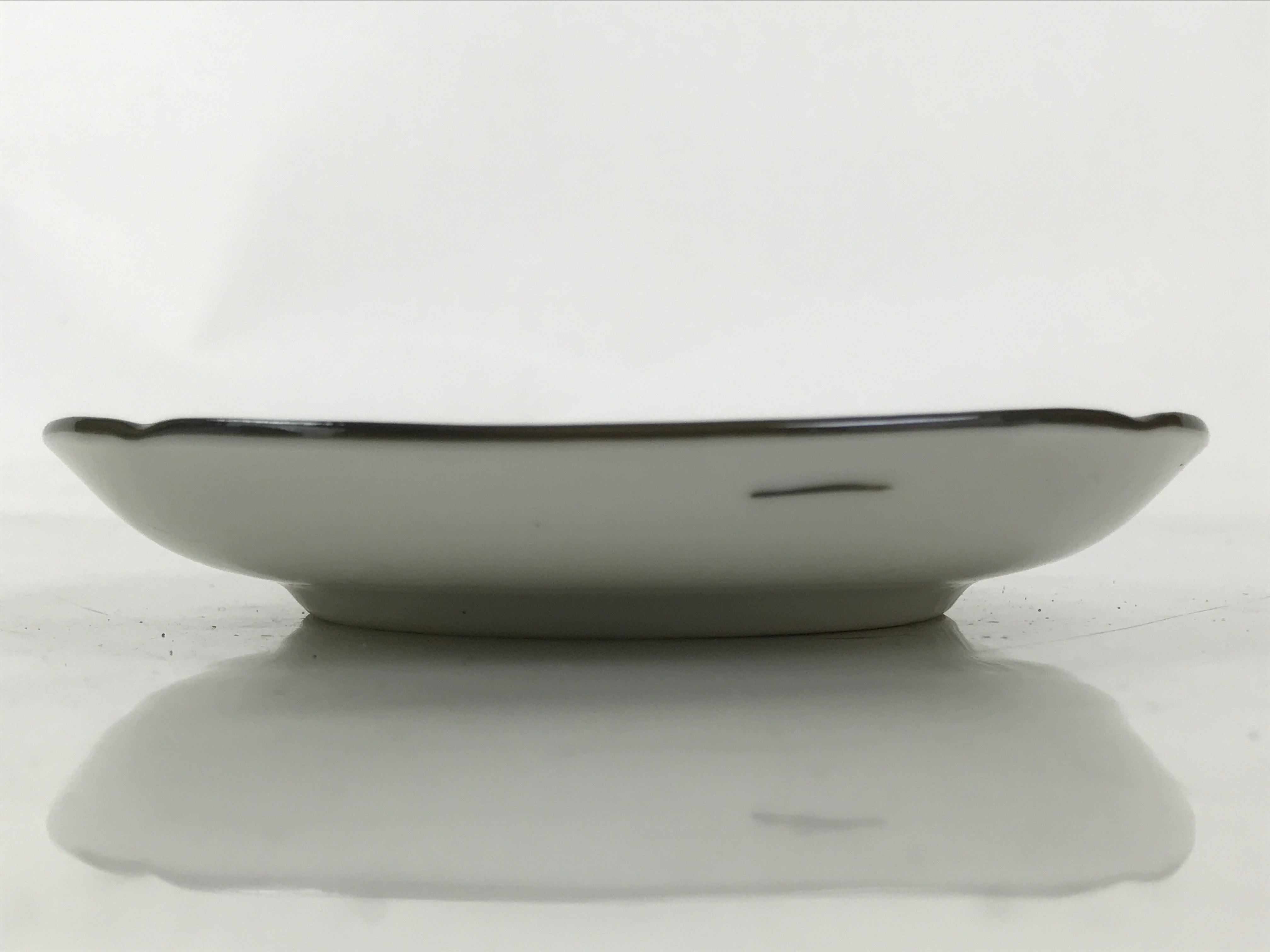 Japanese Porcelain Small Plate Kozara Vtg Sara Morning Glory Asagao Blue Y353