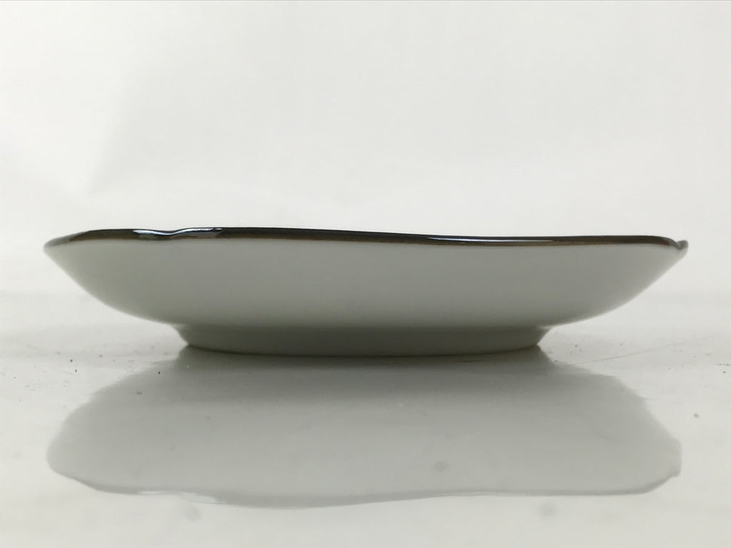 Japanese Porcelain Small Plate Kozara Vtg Sara Morning Glory Asagao Blue Y353