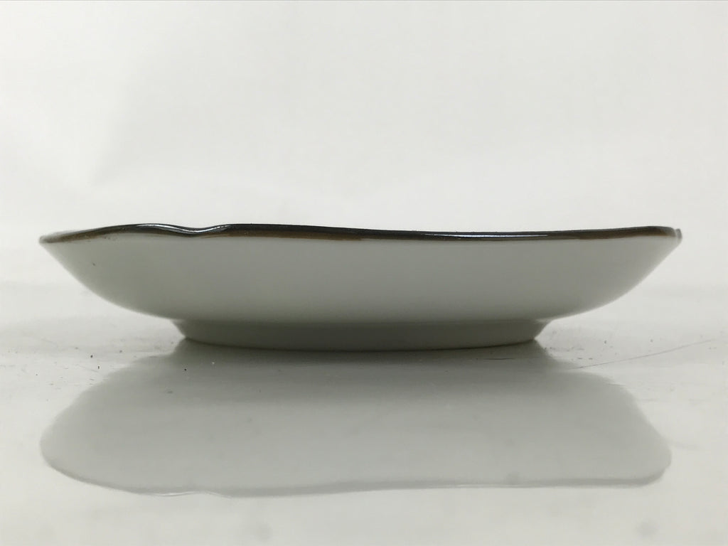 Japanese Porcelain Small Plate Kozara Vtg Sara Morning Glory Asagao Blue Y353