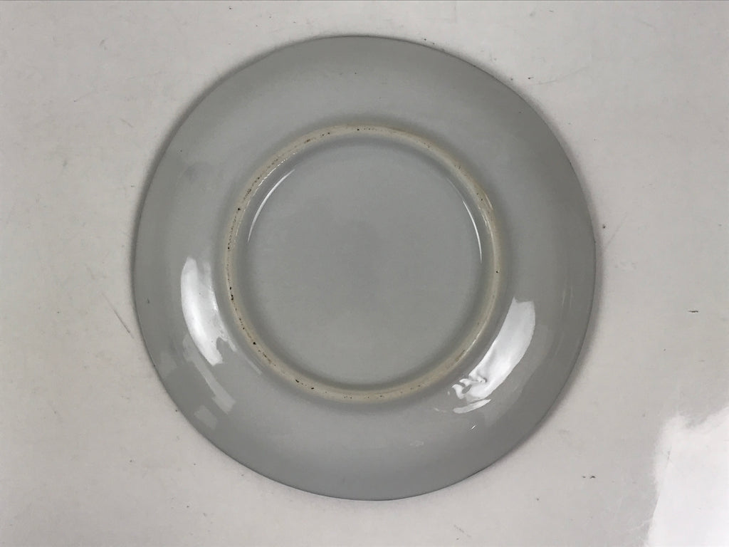 Japanese Porcelain Small Plate Kozara Vtg Sara Morning Glory Asagao Blue Y354