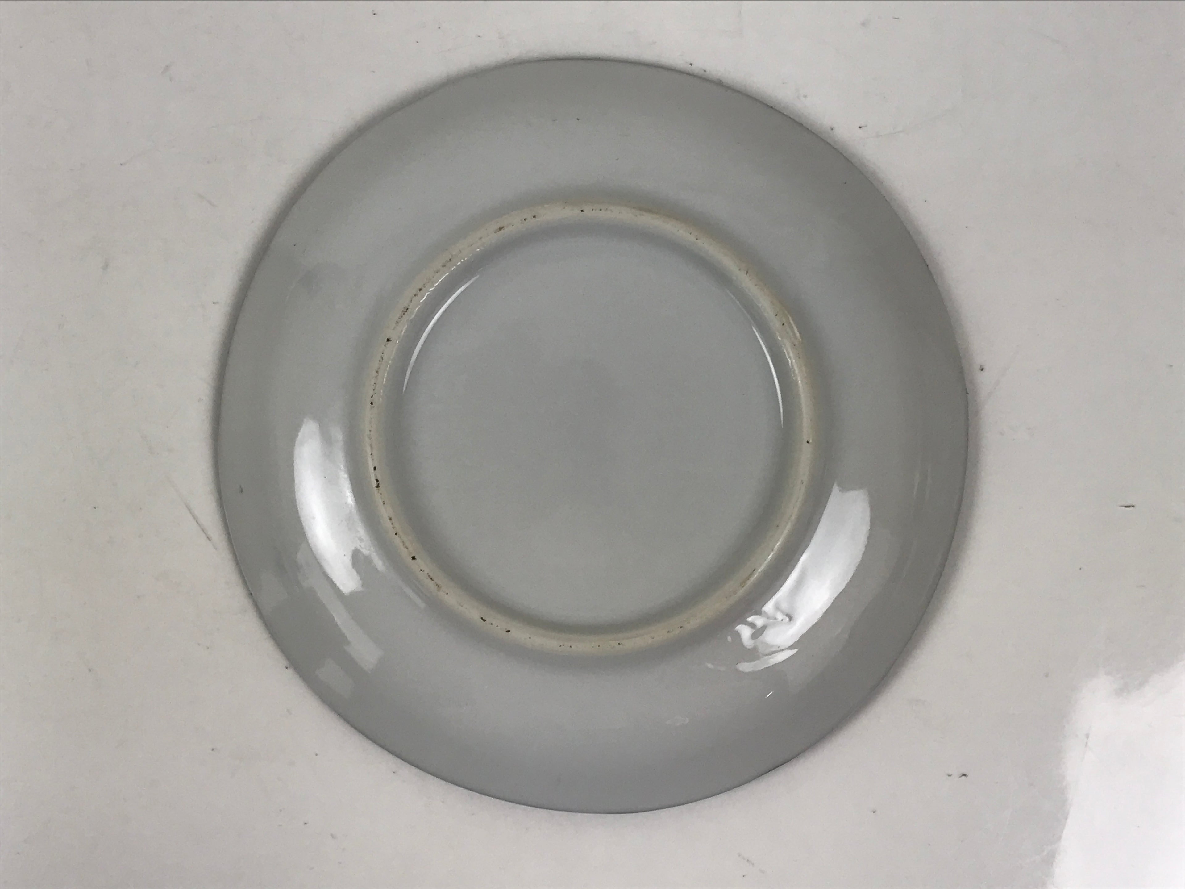 Japanese Porcelain Small Plate Kozara Vtg Sara Morning Glory Asagao Blue Y354