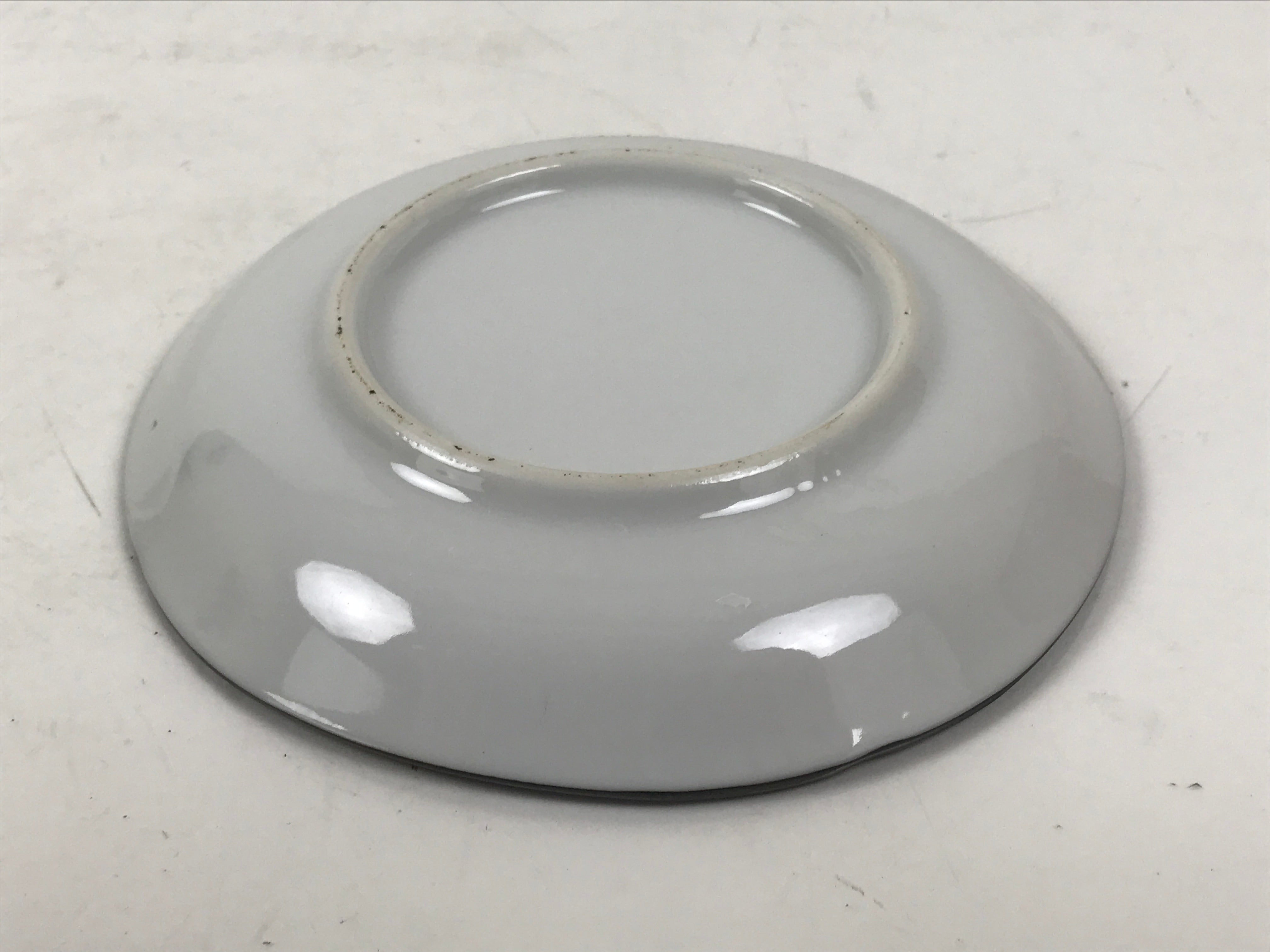 Japanese Porcelain Small Plate Kozara Vtg Sara Morning Glory Asagao Blue Y354