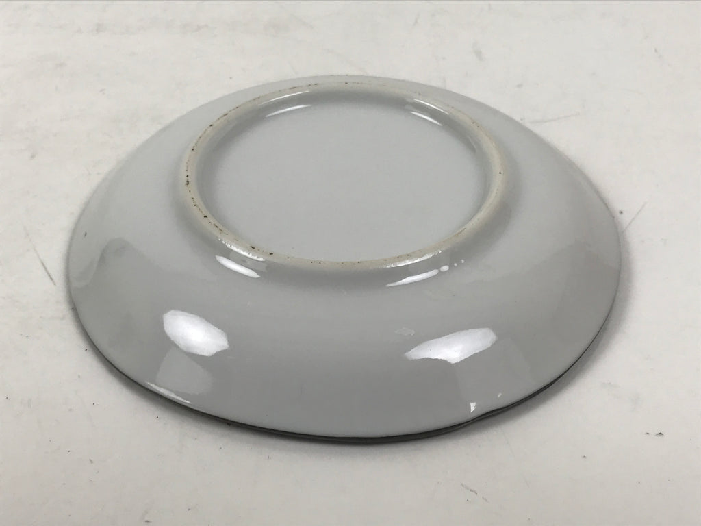 Japanese Porcelain Small Plate Kozara Vtg Sara Morning Glory Asagao Blue Y354