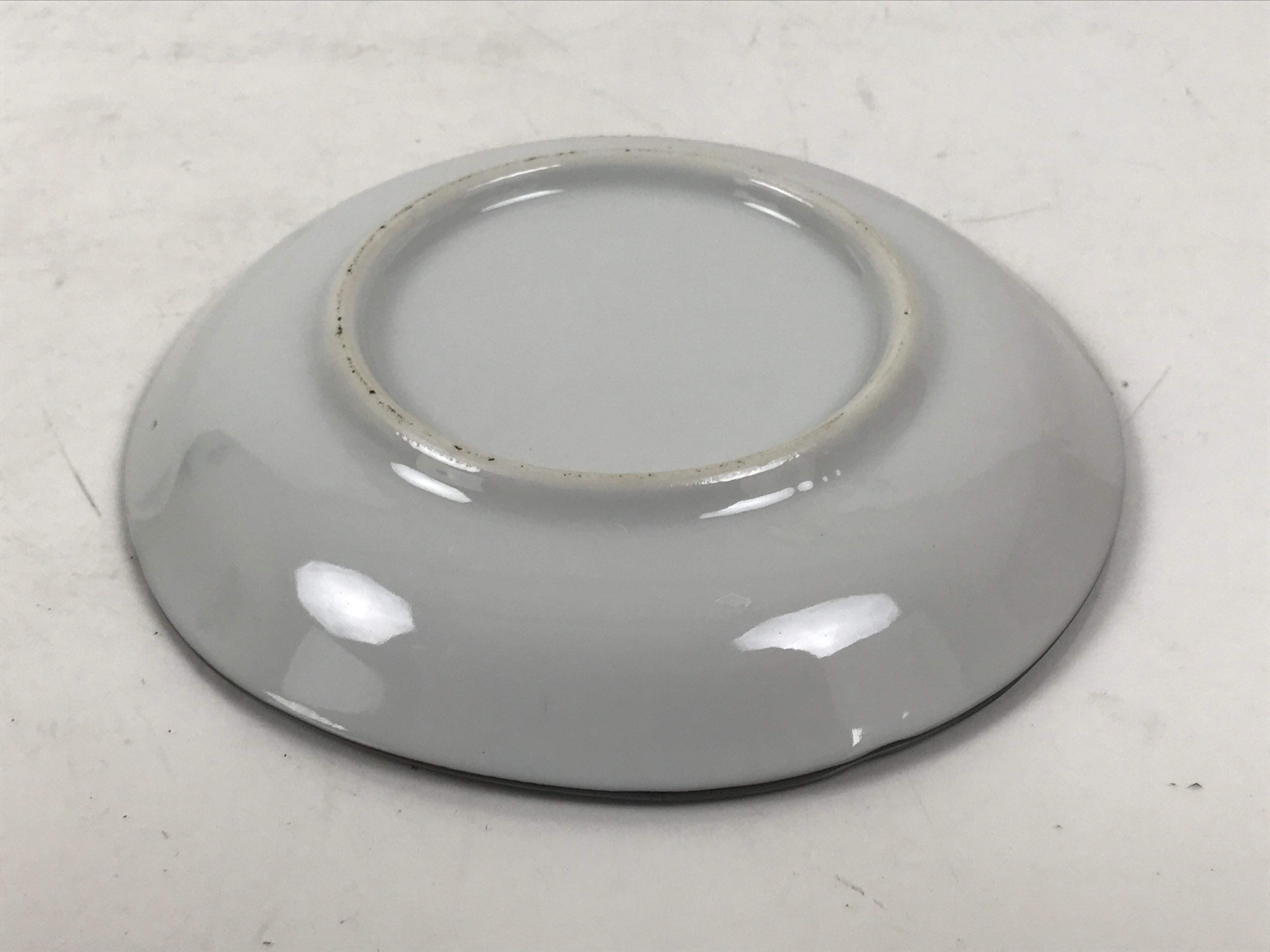 Japanese Porcelain Small Plate Kozara Vtg Sara Morning Glory Asagao Blue Y354