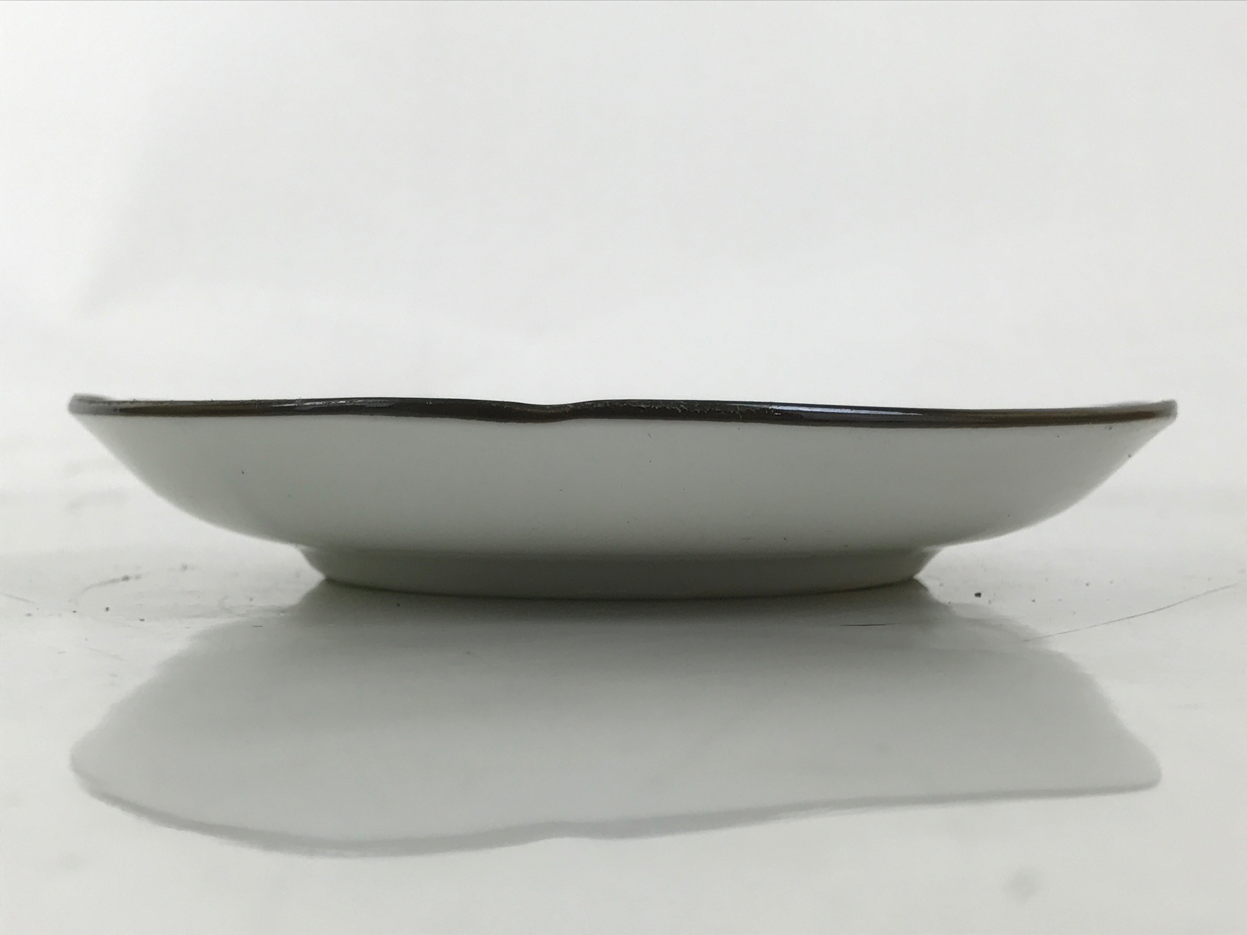 Japanese Porcelain Small Plate Kozara Vtg Sara Morning Glory Asagao Blue Y354