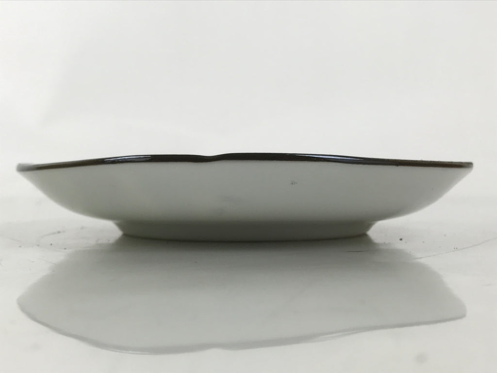 Japanese Porcelain Small Plate Kozara Vtg Sara Morning Glory Asagao Blue Y354