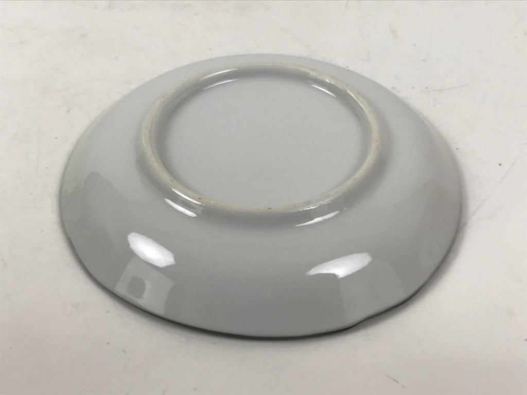 Japanese Porcelain Small Plate Kozara Vtg Sara Morning Glory Asagao Blue Y355