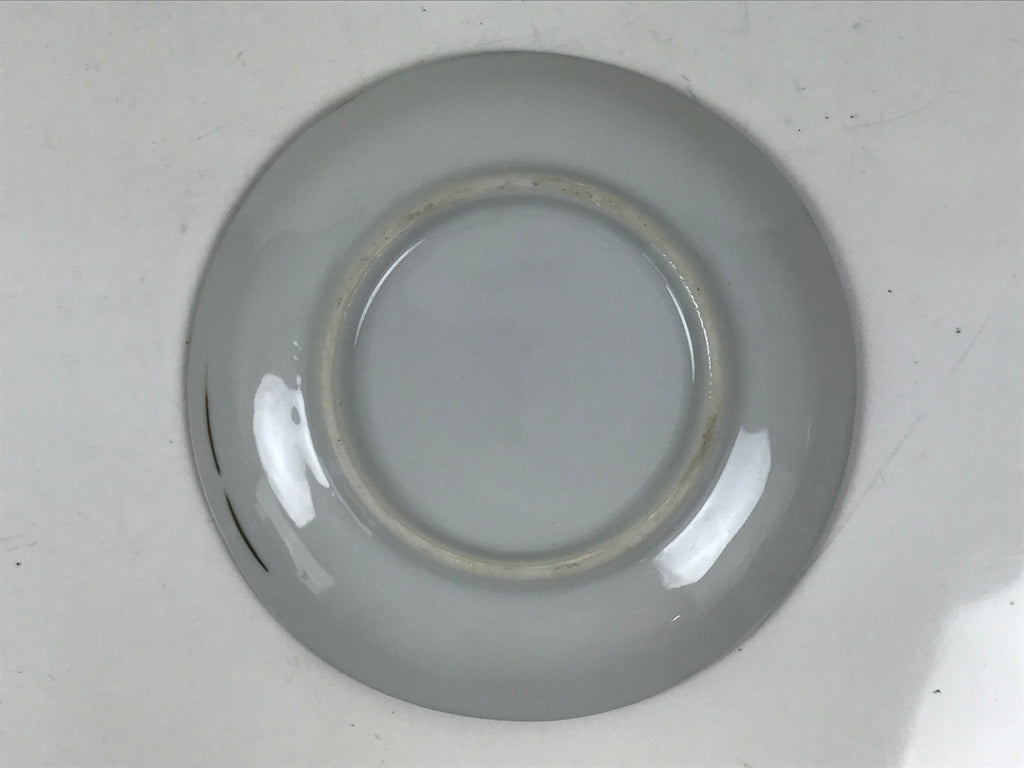 Japanese Porcelain Small Plate Kozara Vtg Sara Morning Glory Asagao Blue Y356