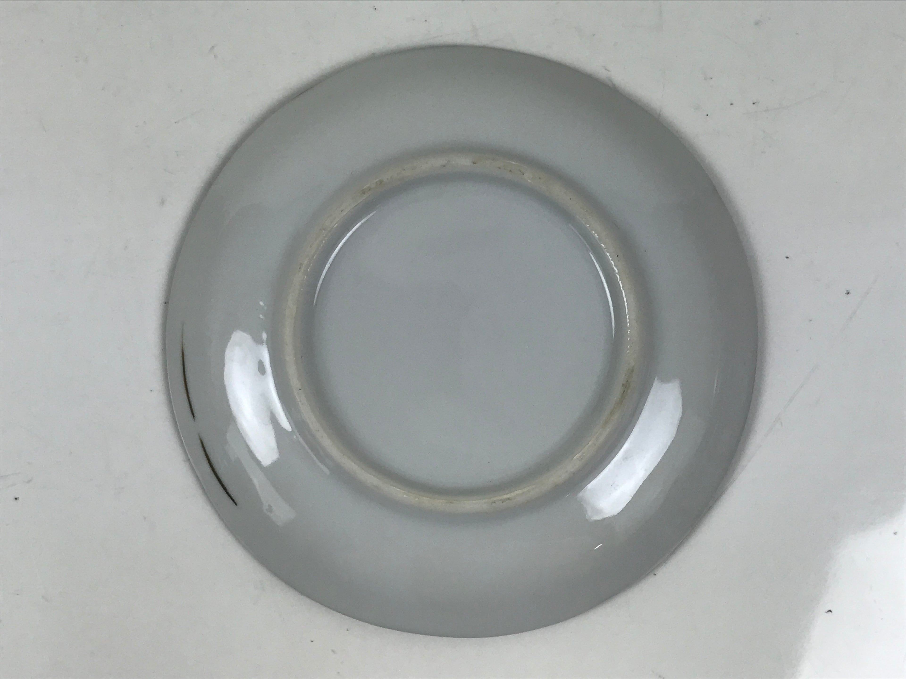 Japanese Porcelain Small Plate Kozara Vtg Sara Morning Glory Asagao Blue Y356