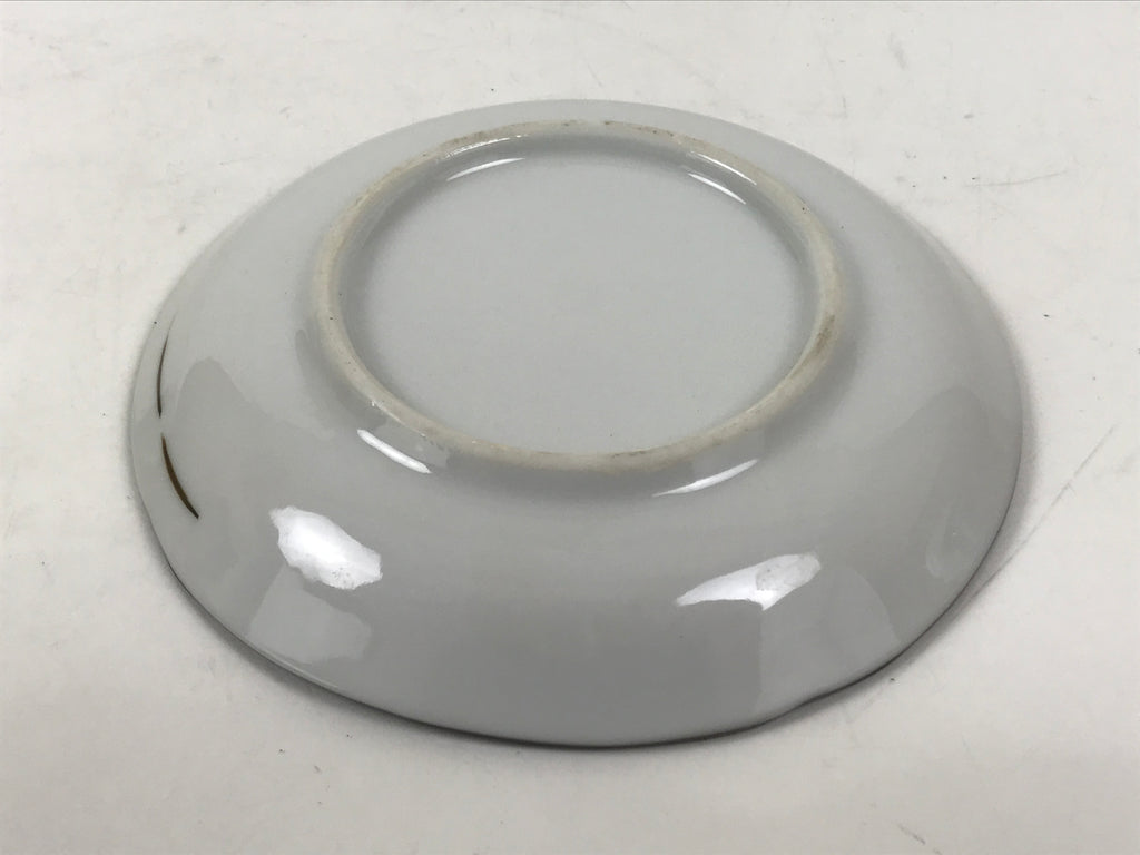 Japanese Porcelain Small Plate Kozara Vtg Sara Morning Glory Asagao Blue Y356