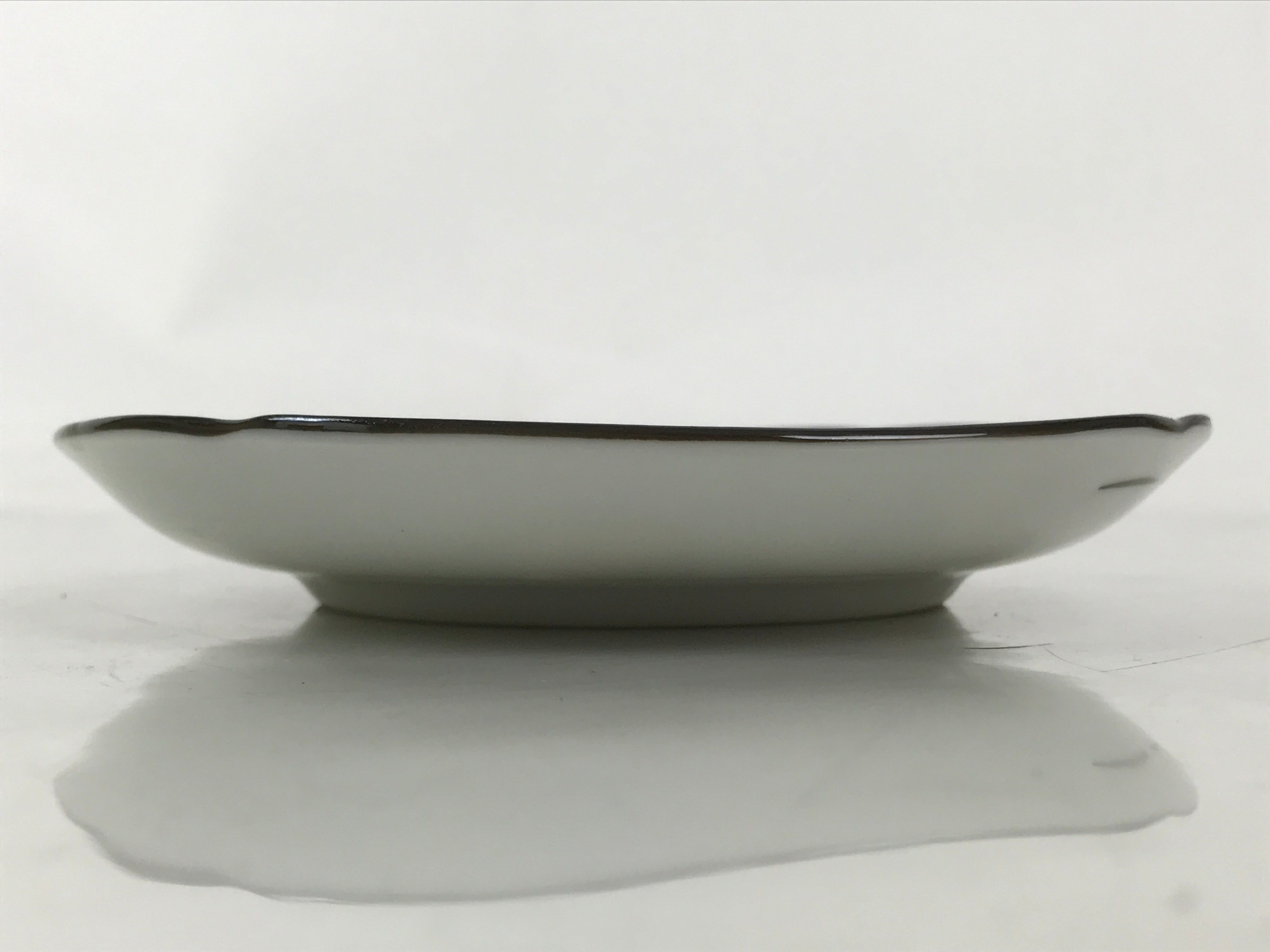 Japanese Porcelain Small Plate Kozara Vtg Sara Morning Glory Asagao Blue Y356