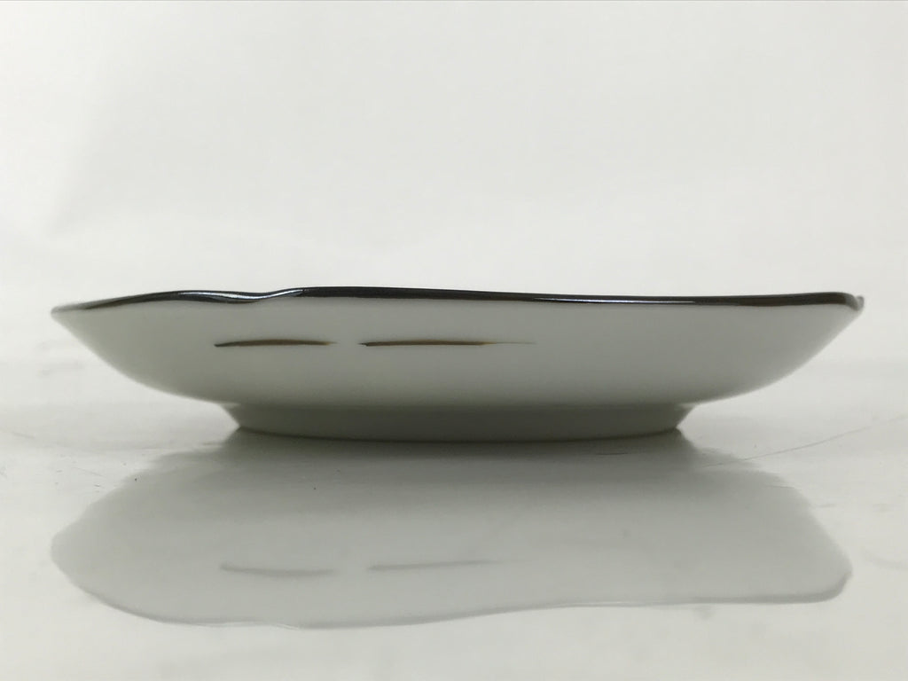 Japanese Porcelain Small Plate Kozara Vtg Sara Morning Glory Asagao Blue Y356
