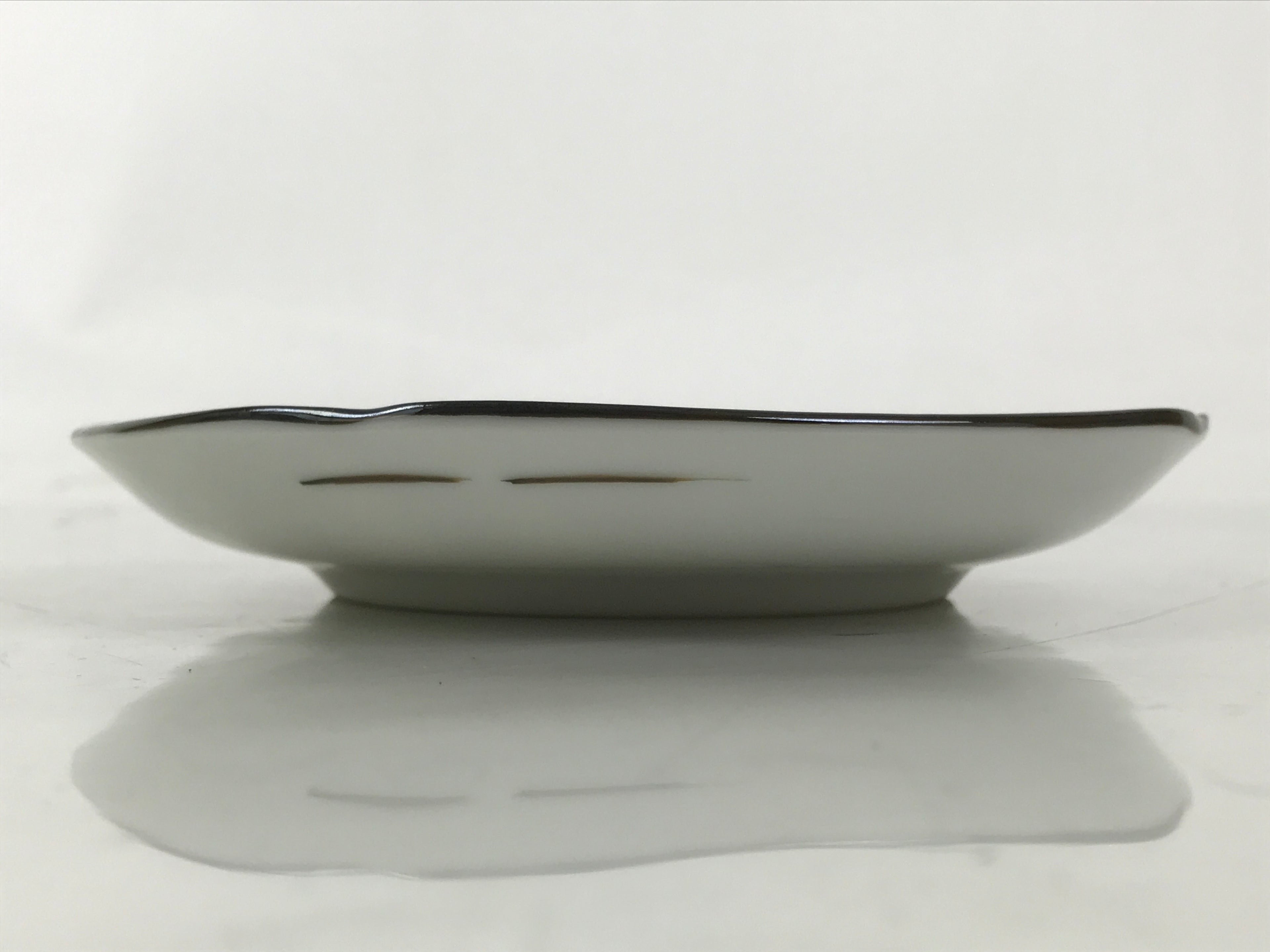 Japanese Porcelain Small Plate Kozara Vtg Sara Morning Glory Asagao Blue Y356