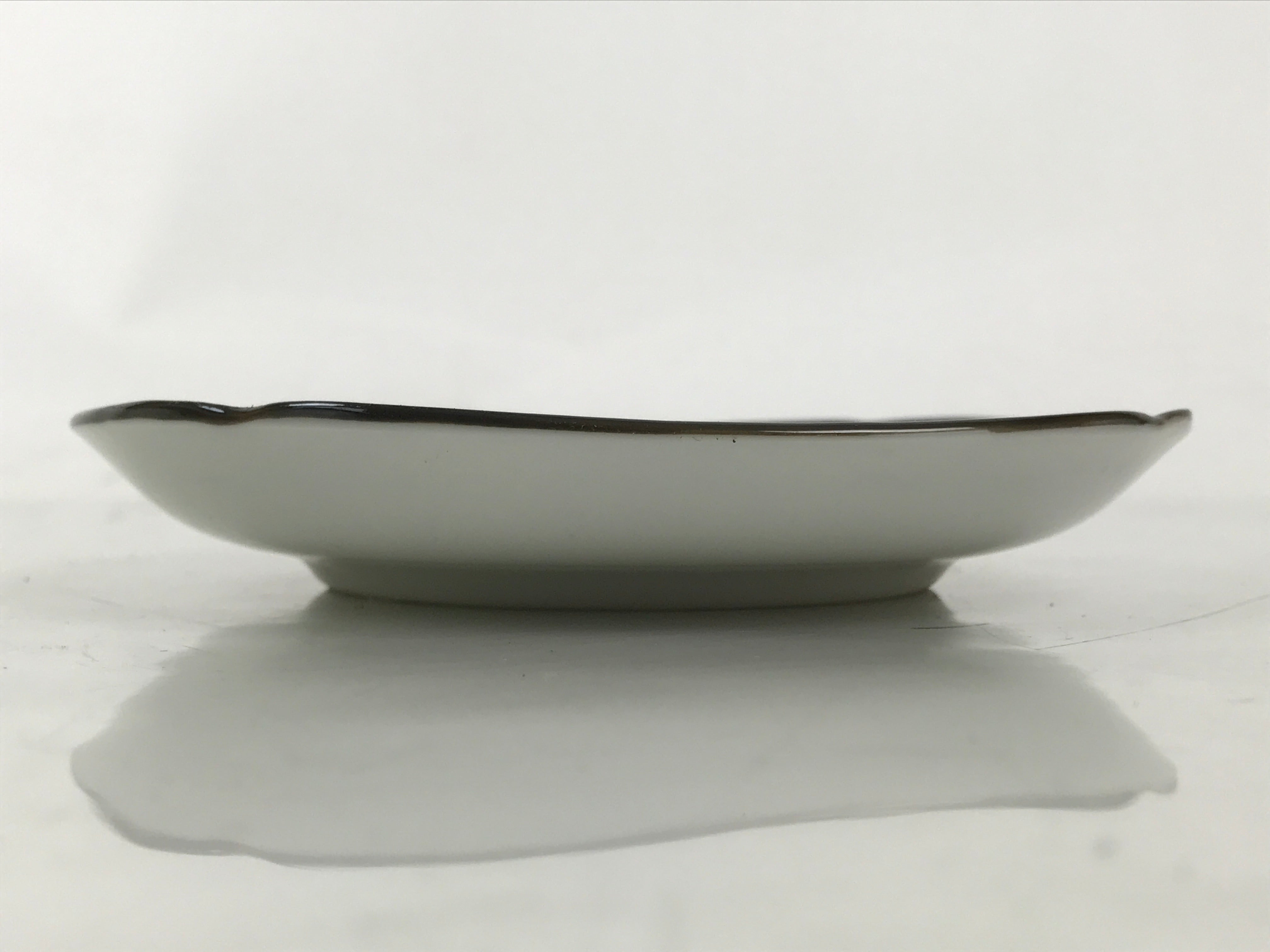 Japanese Porcelain Small Plate Kozara Vtg Sara Morning Glory Asagao Blue Y357