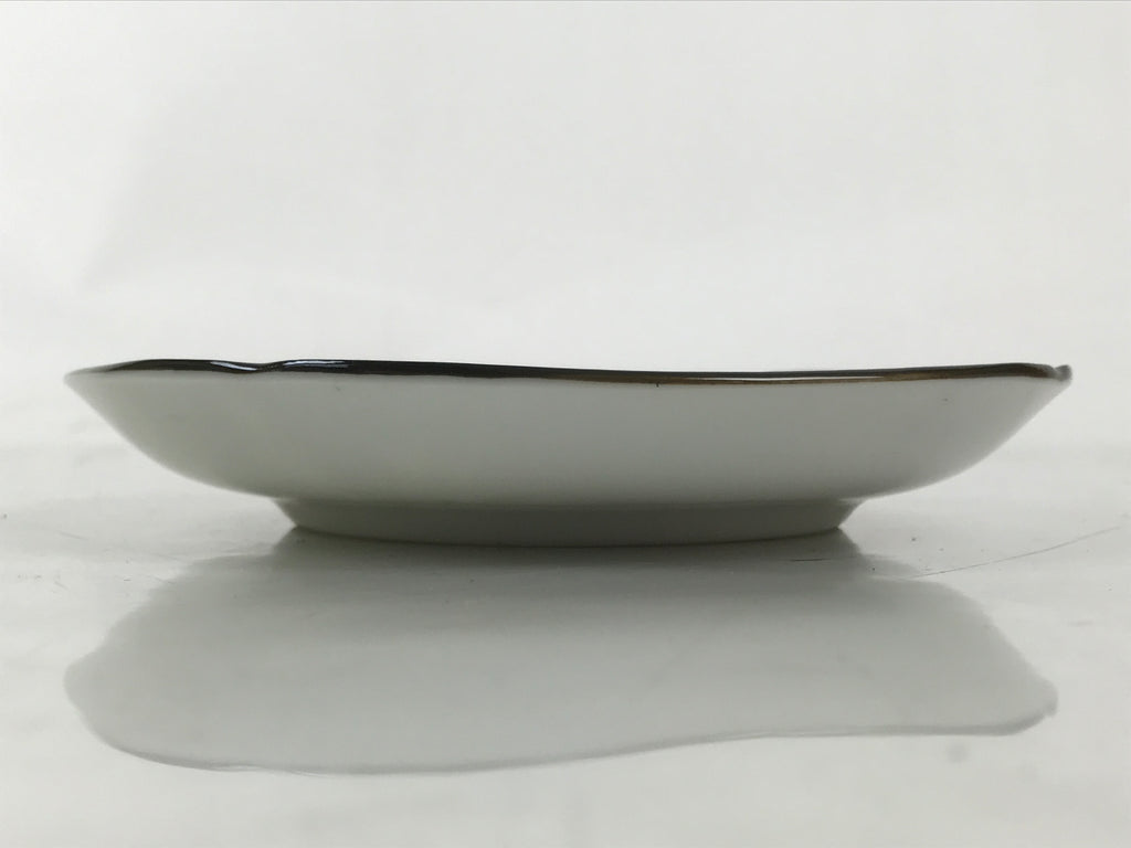 Japanese Porcelain Small Plate Kozara Vtg Sara Morning Glory Asagao Blue Y357