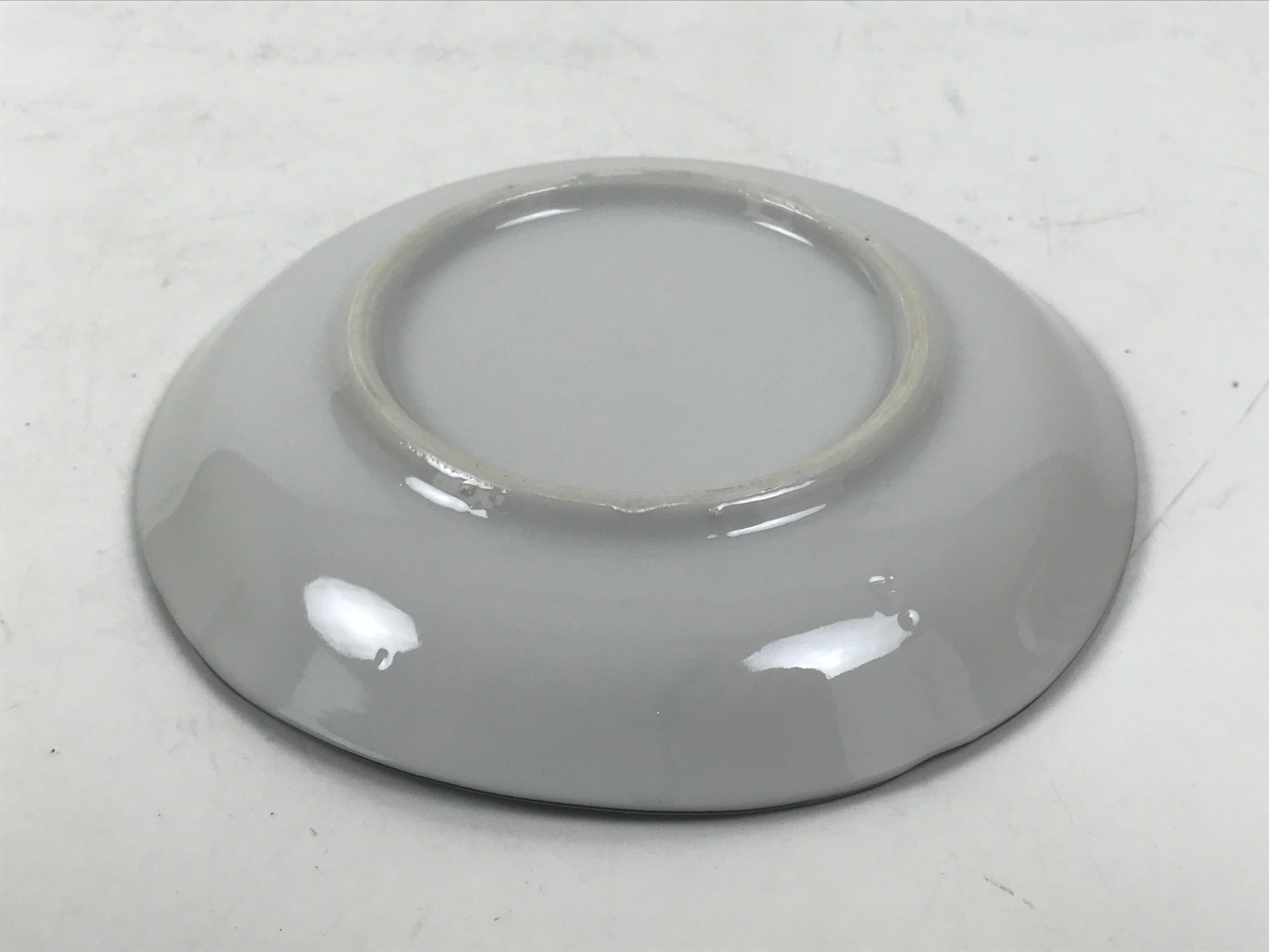 Japanese Porcelain Small Plate Kozara Vtg Sara Morning Glory Asagao Blue Y358