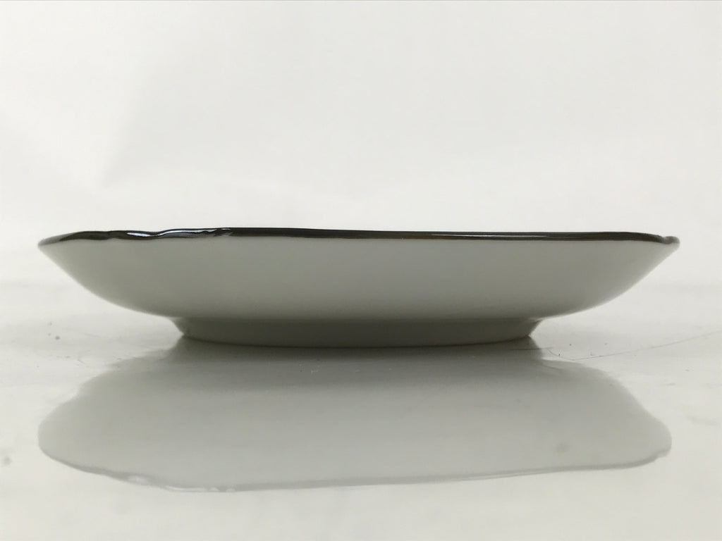 Japanese Porcelain Small Plate Kozara Vtg Sara Morning Glory Asagao Blue Y358