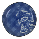 Japanese Porcelain Small Plate Kozara Vtg Sara Morning Glory Asagao Blue Y358