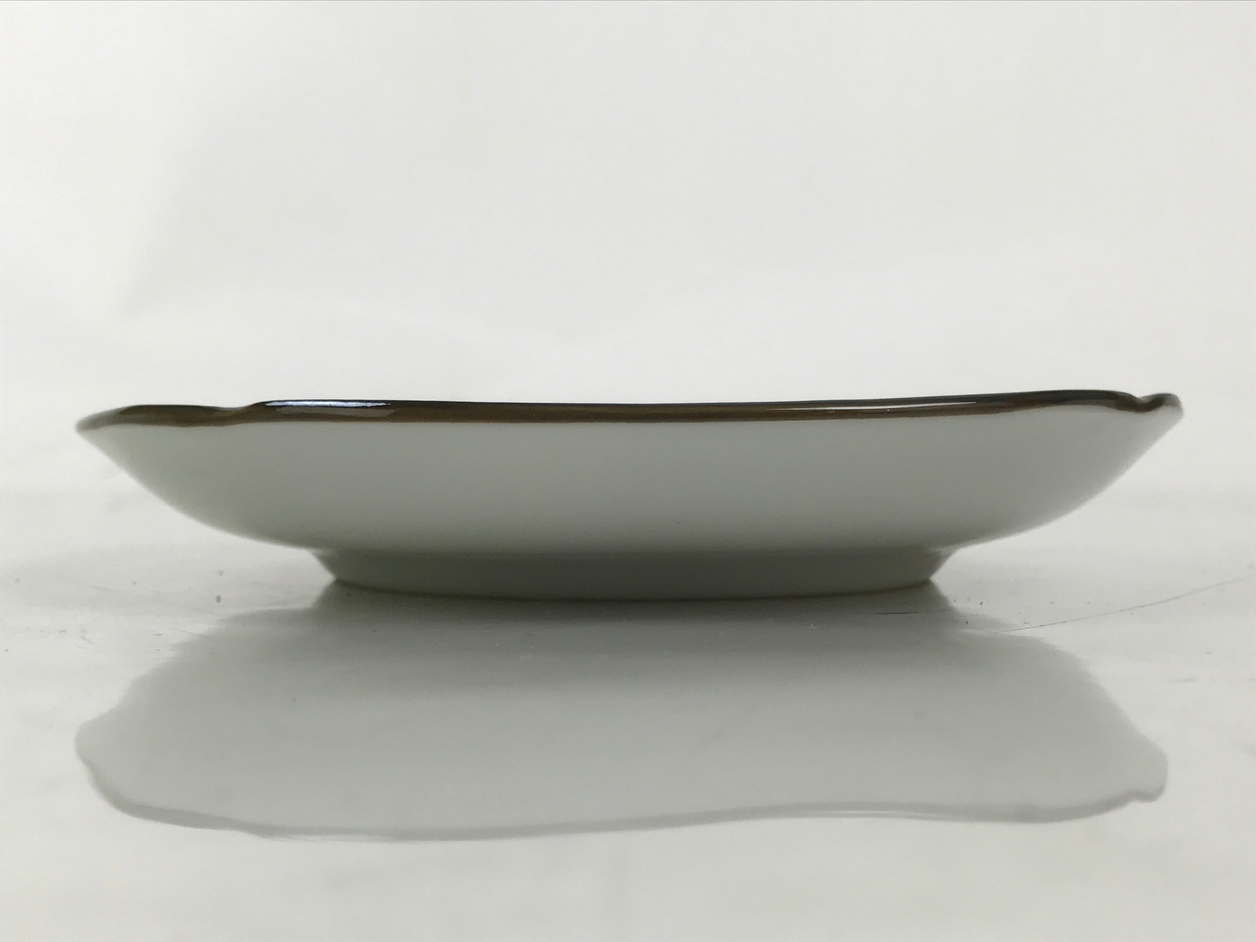 Japanese Porcelain Small Plate Kozara Vtg Sara Morning Glory Asagao Blue Y359