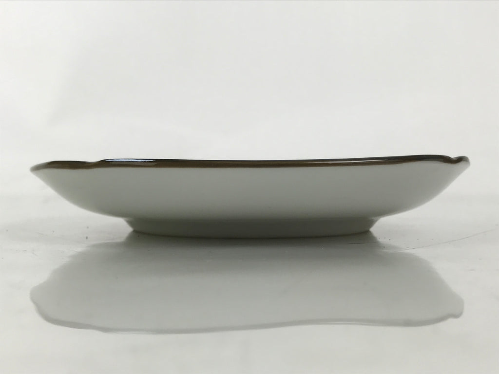 Japanese Porcelain Small Plate Kozara Vtg Sara Morning Glory Asagao Blue Y359