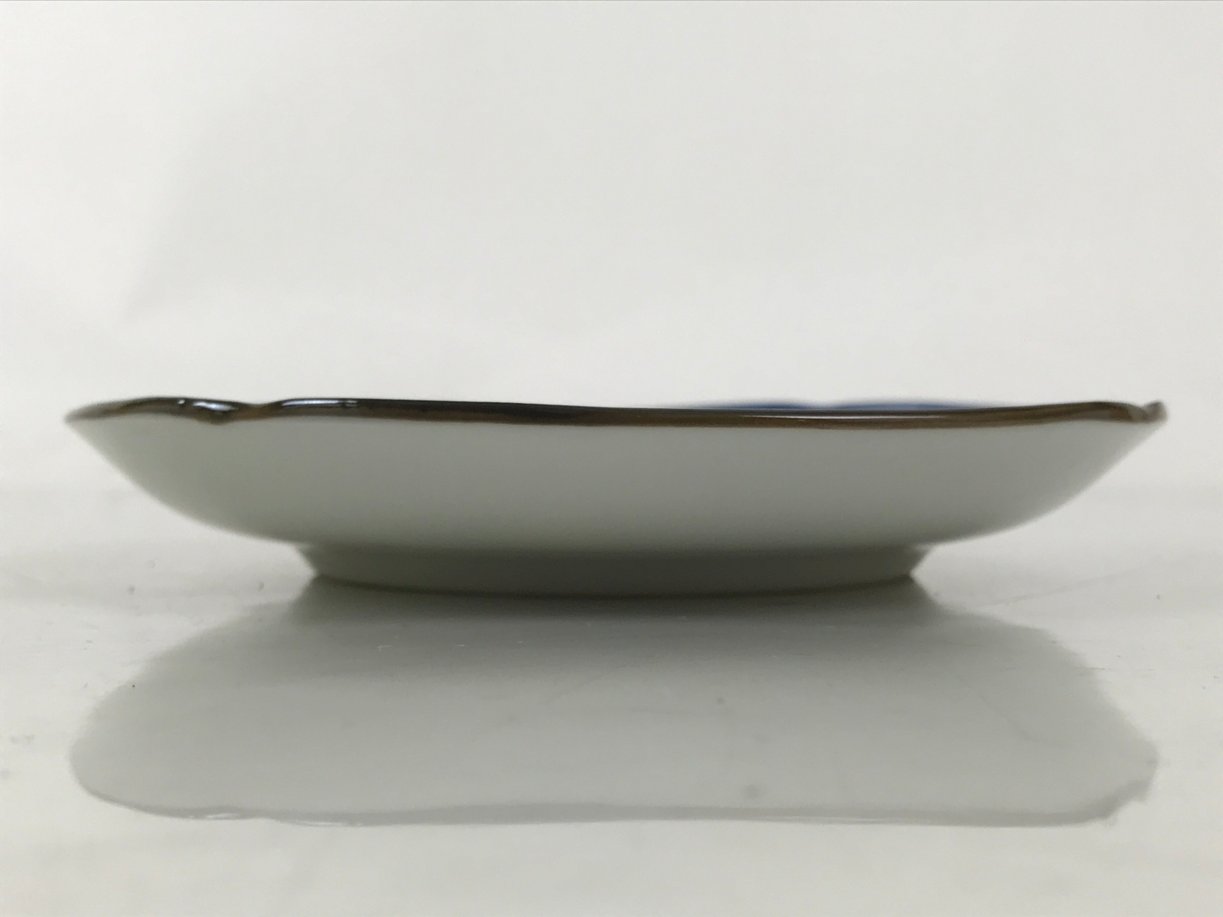 Japanese Porcelain Small Plate Kozara Vtg Sara Morning Glory Asagao Blue Y359