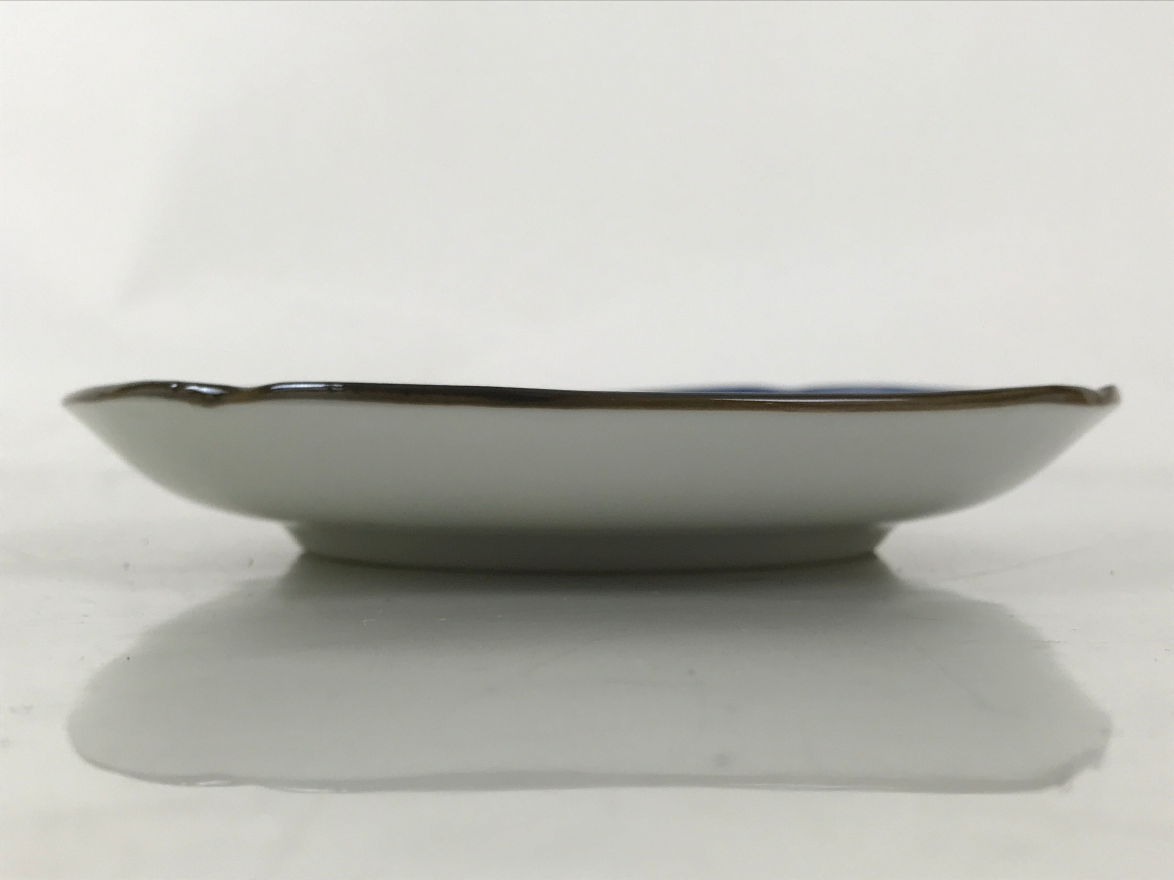 Japanese Porcelain Small Plate Kozara Vtg Sara Morning Glory Asagao Blue Y359
