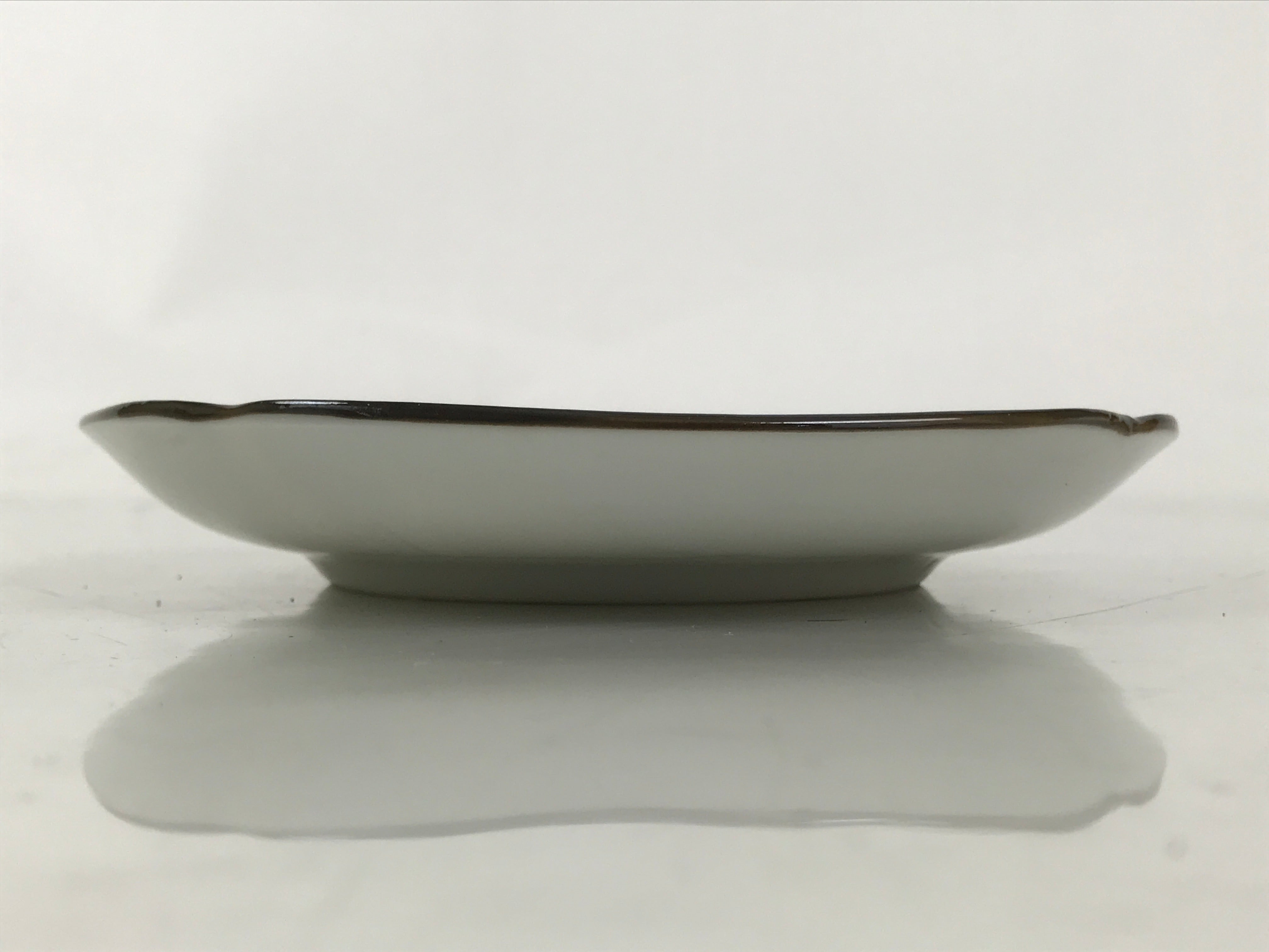 Japanese Porcelain Small Plate Kozara Vtg Sara Morning Glory Asagao Blue Y359