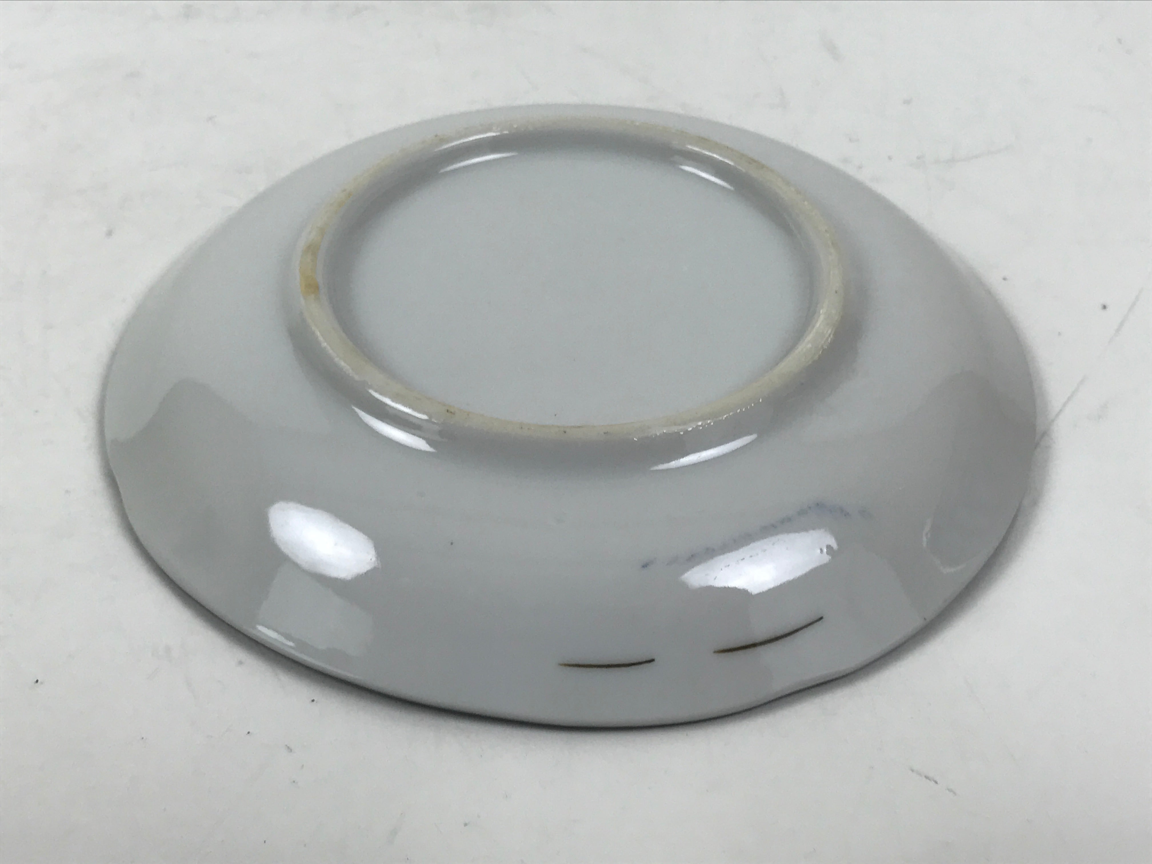 Japanese Porcelain Small Plate Kozara Vtg Sara Morning Glory Asagao Blue Y360