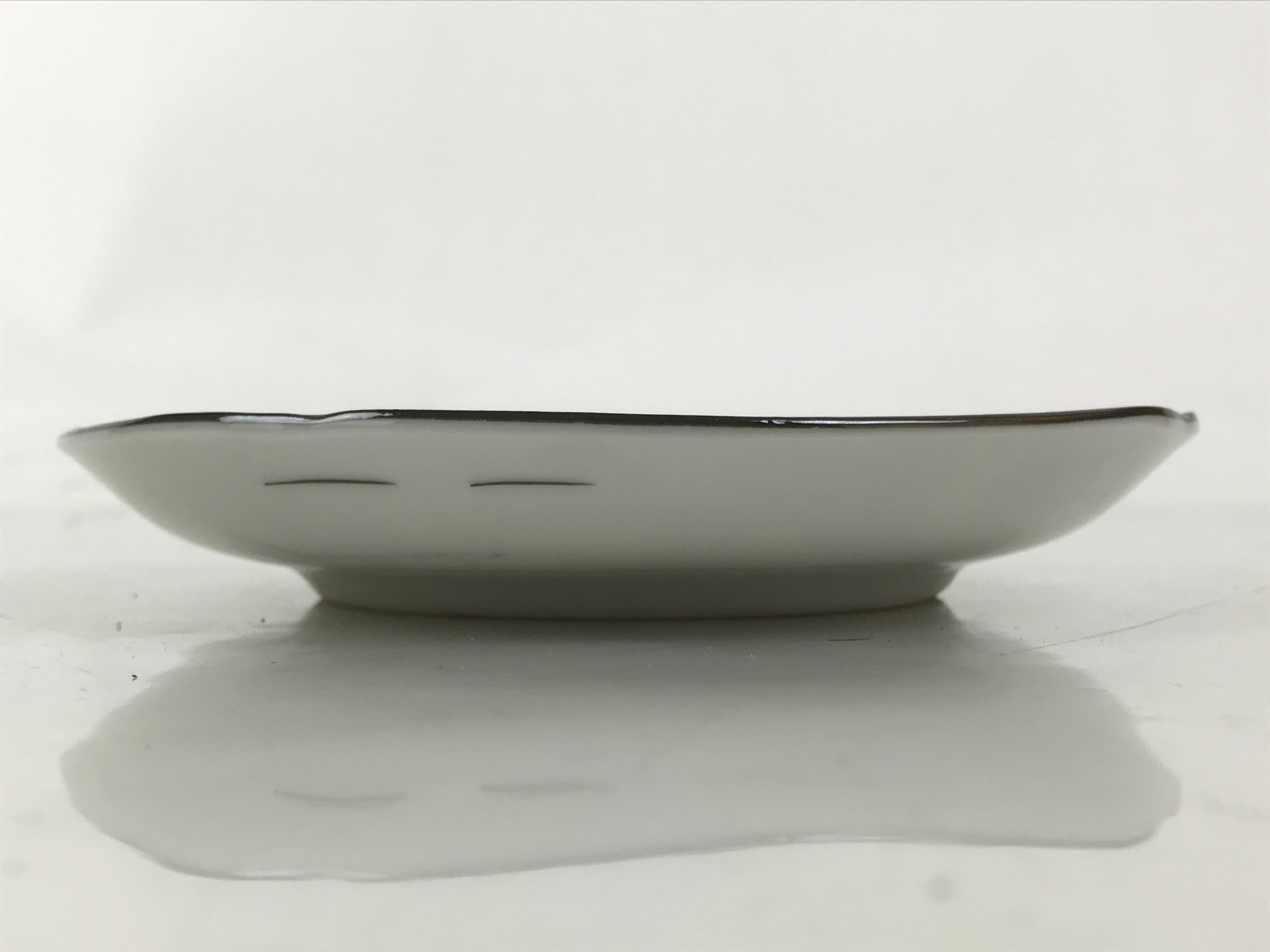 Japanese Porcelain Small Plate Kozara Vtg Sara Morning Glory Asagao Blue Y360