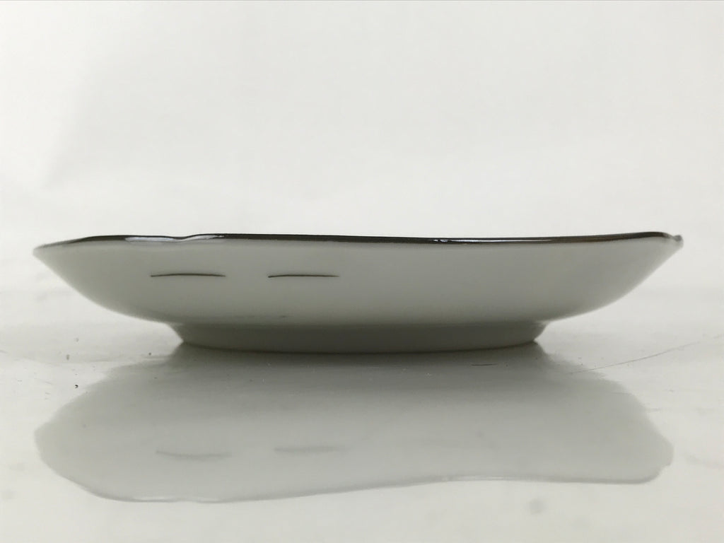 Japanese Porcelain Small Plate Kozara Vtg Sara Morning Glory Asagao Blue Y360