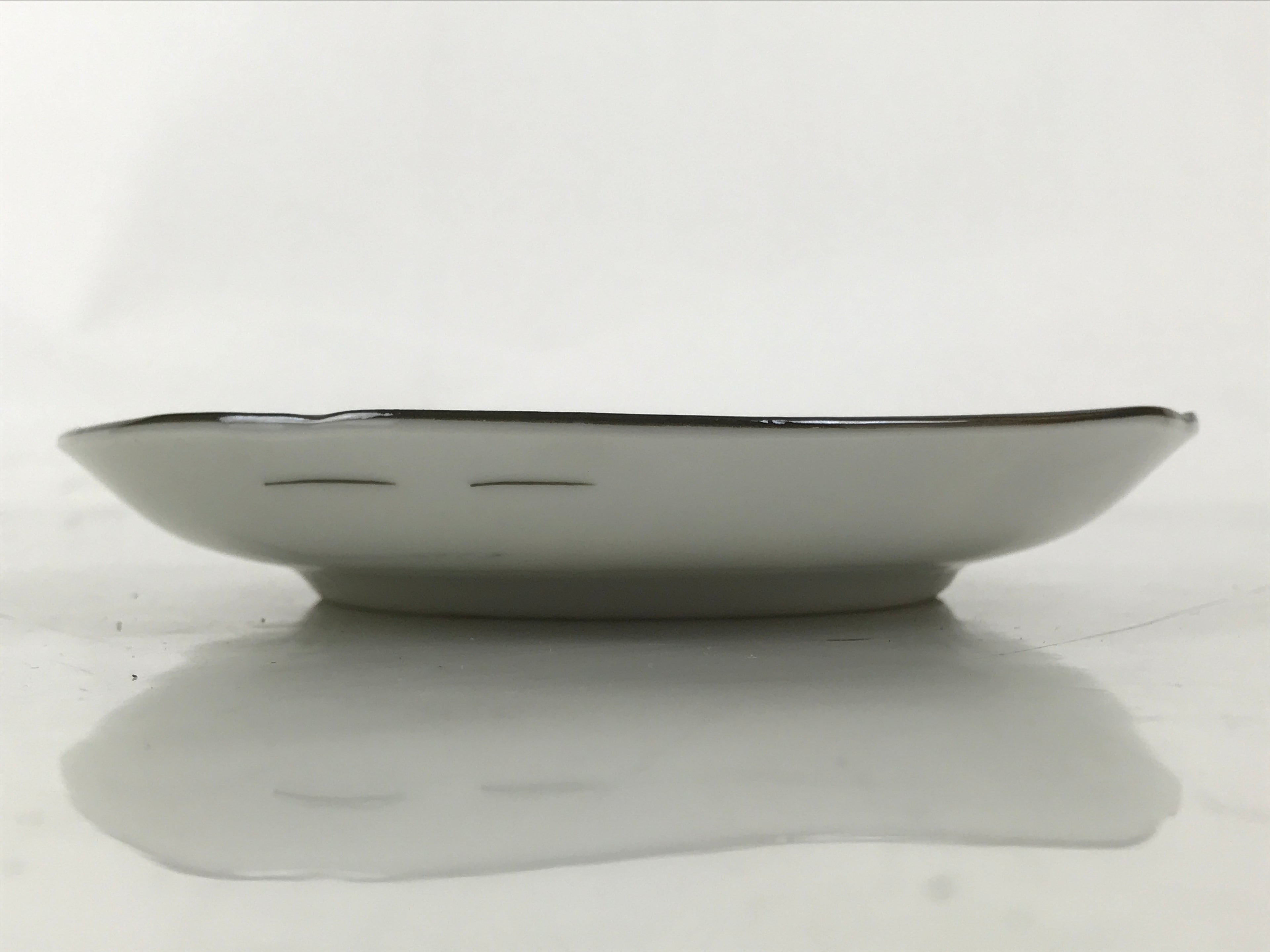 Japanese Porcelain Small Plate Kozara Vtg Sara Morning Glory Asagao Blue Y360