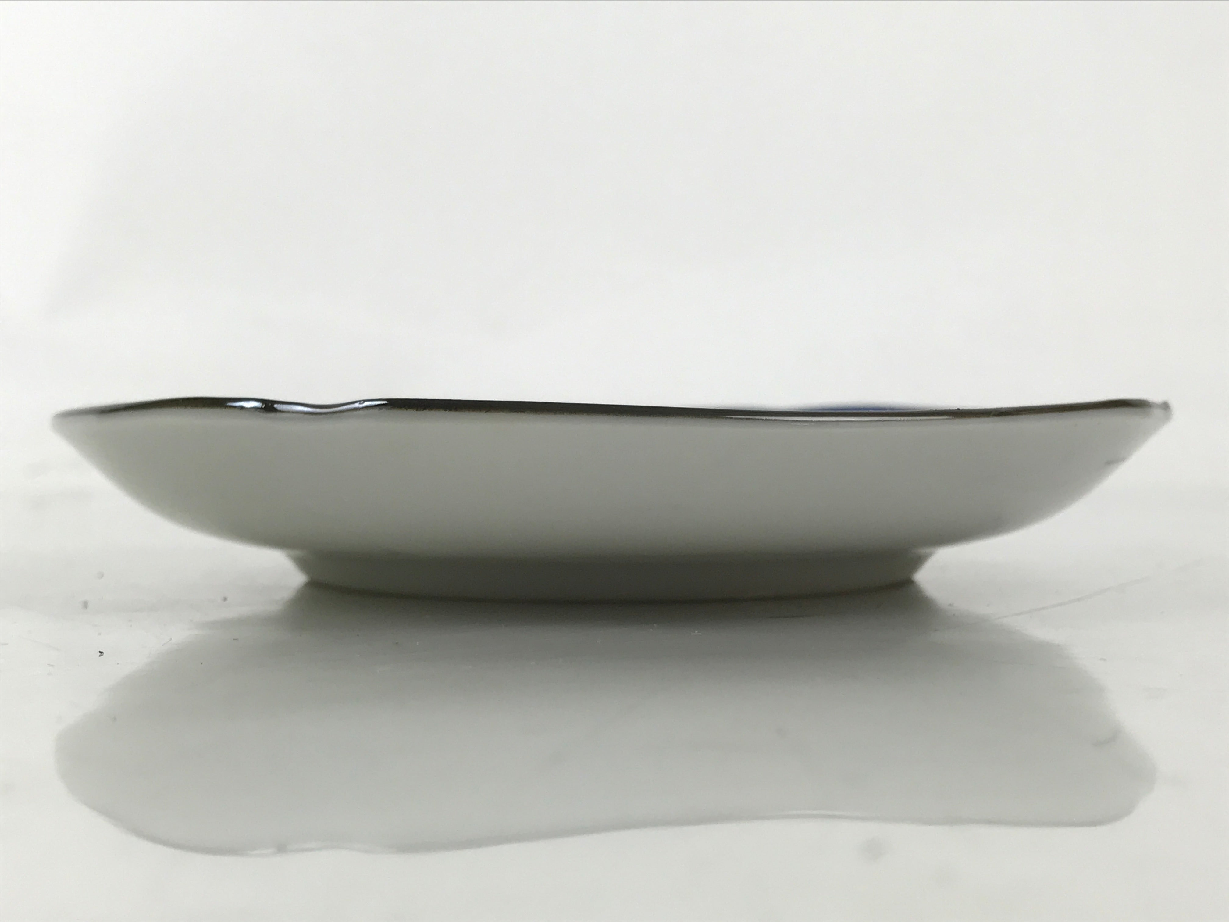 Japanese Porcelain Small Plate Kozara Vtg Sara Morning Glory Asagao Blue Y360