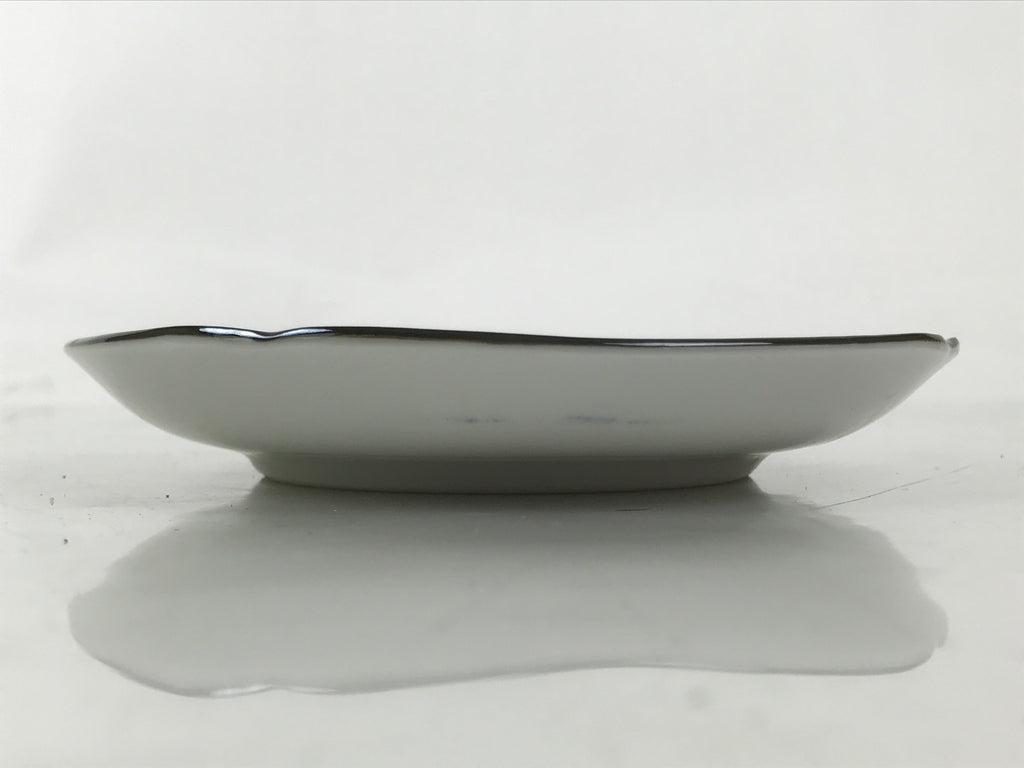 Japanese Porcelain Small Plate Kozara Vtg Sara Morning Glory Asagao Blue Y360
