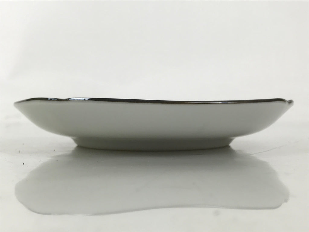 Japanese Porcelain Small Plate Kozara Vtg Sara Morning Glory Asagao Blue Y360