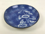Japanese Porcelain Small Plate Kozara Vtg Sara Morning Glory Asagao Blue Y361