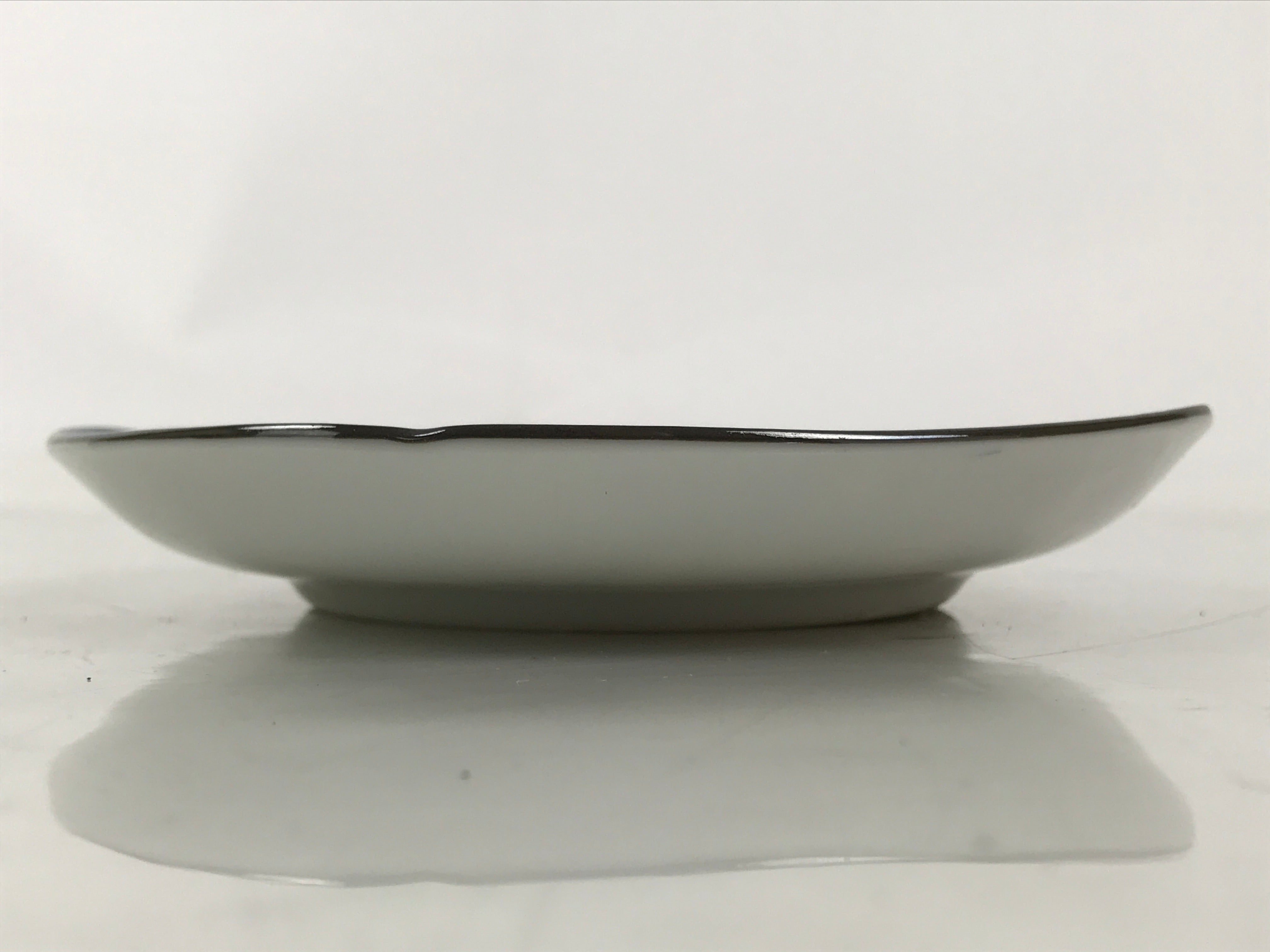 Japanese Porcelain Small Plate Kozara Vtg Sara Morning Glory Asagao Blue Y361