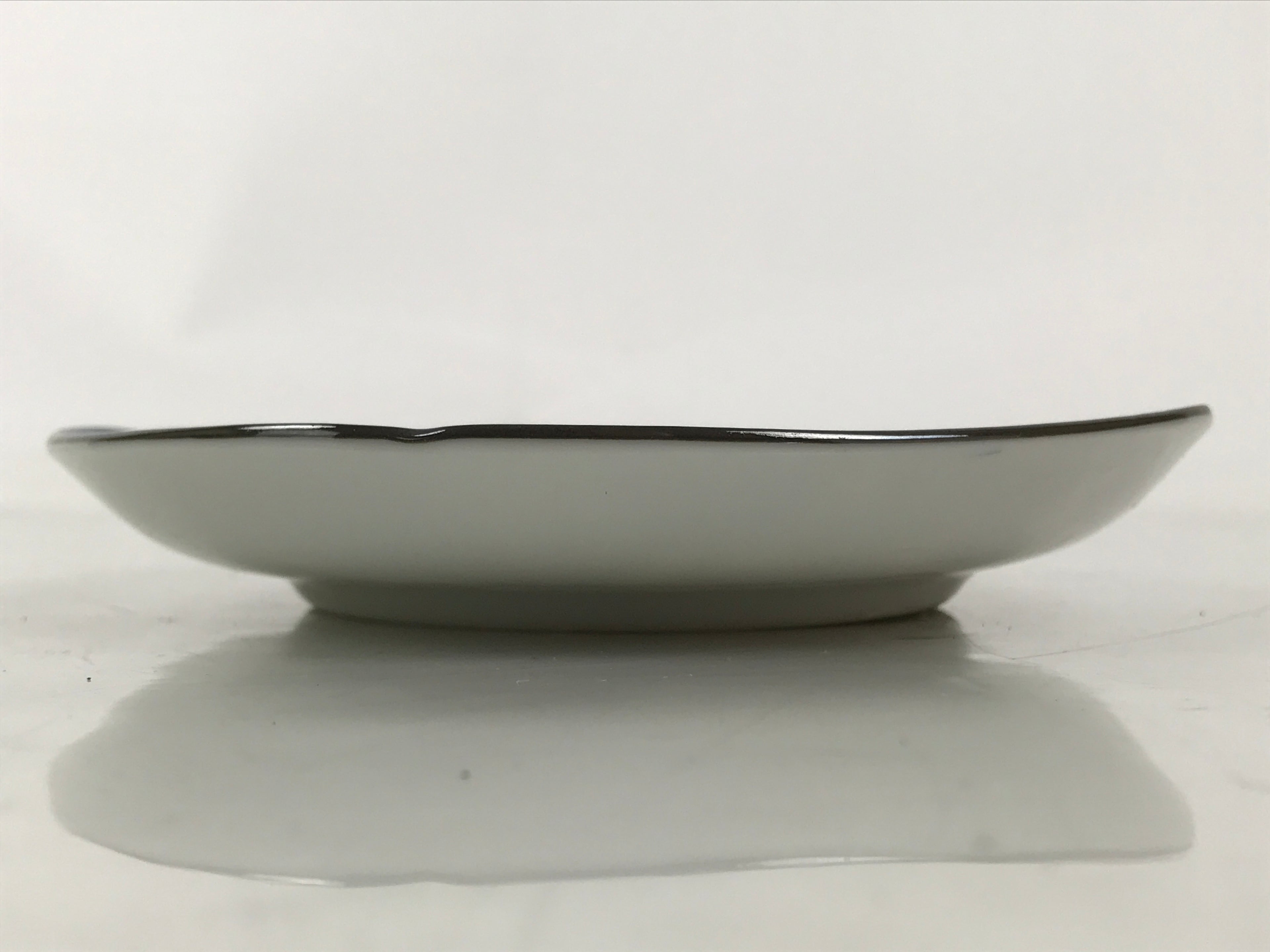 Japanese Porcelain Small Plate Kozara Vtg Sara Morning Glory Asagao Blue Y361