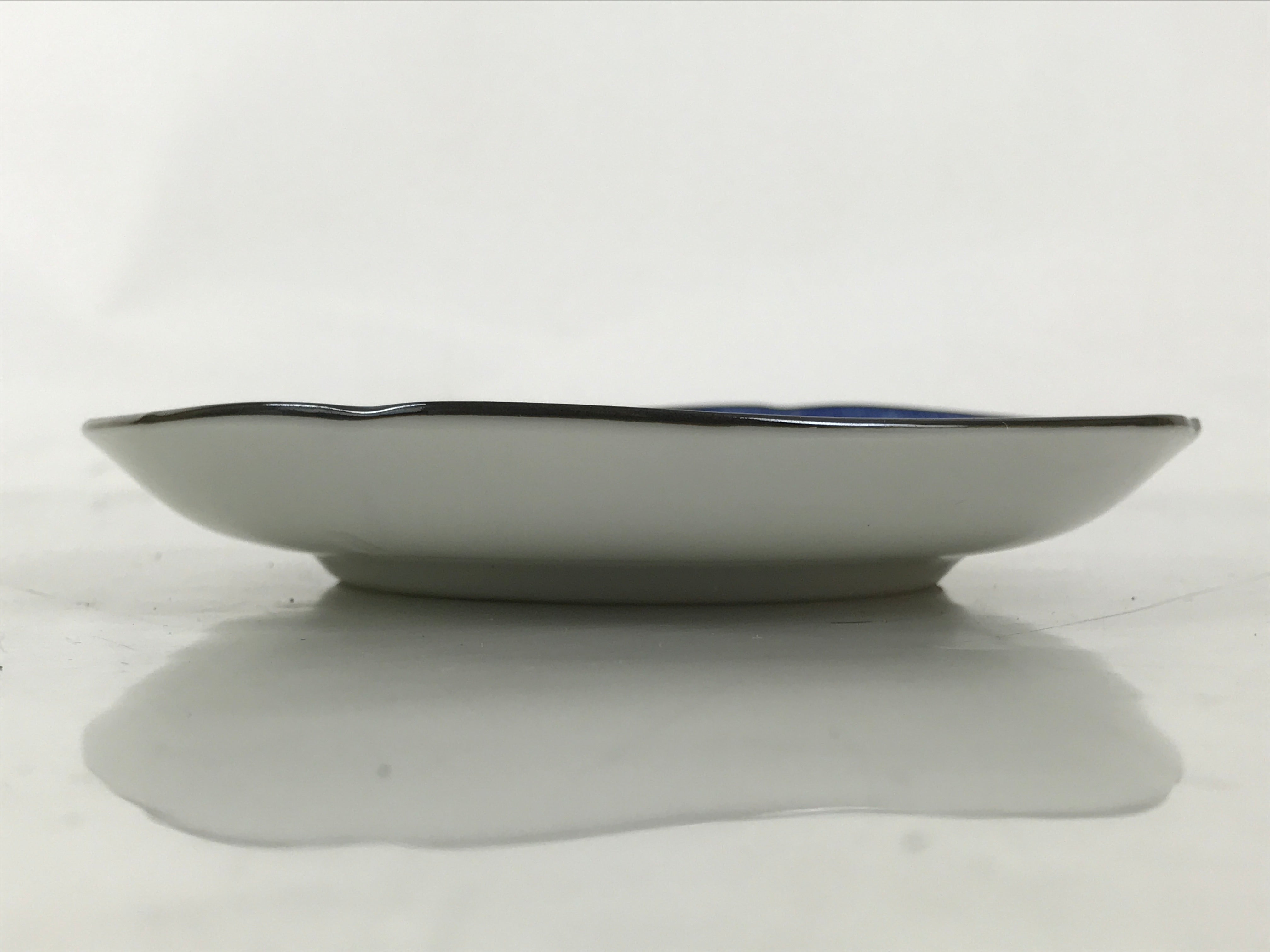 Japanese Porcelain Small Plate Kozara Vtg Sara Morning Glory Asagao Blue Y361