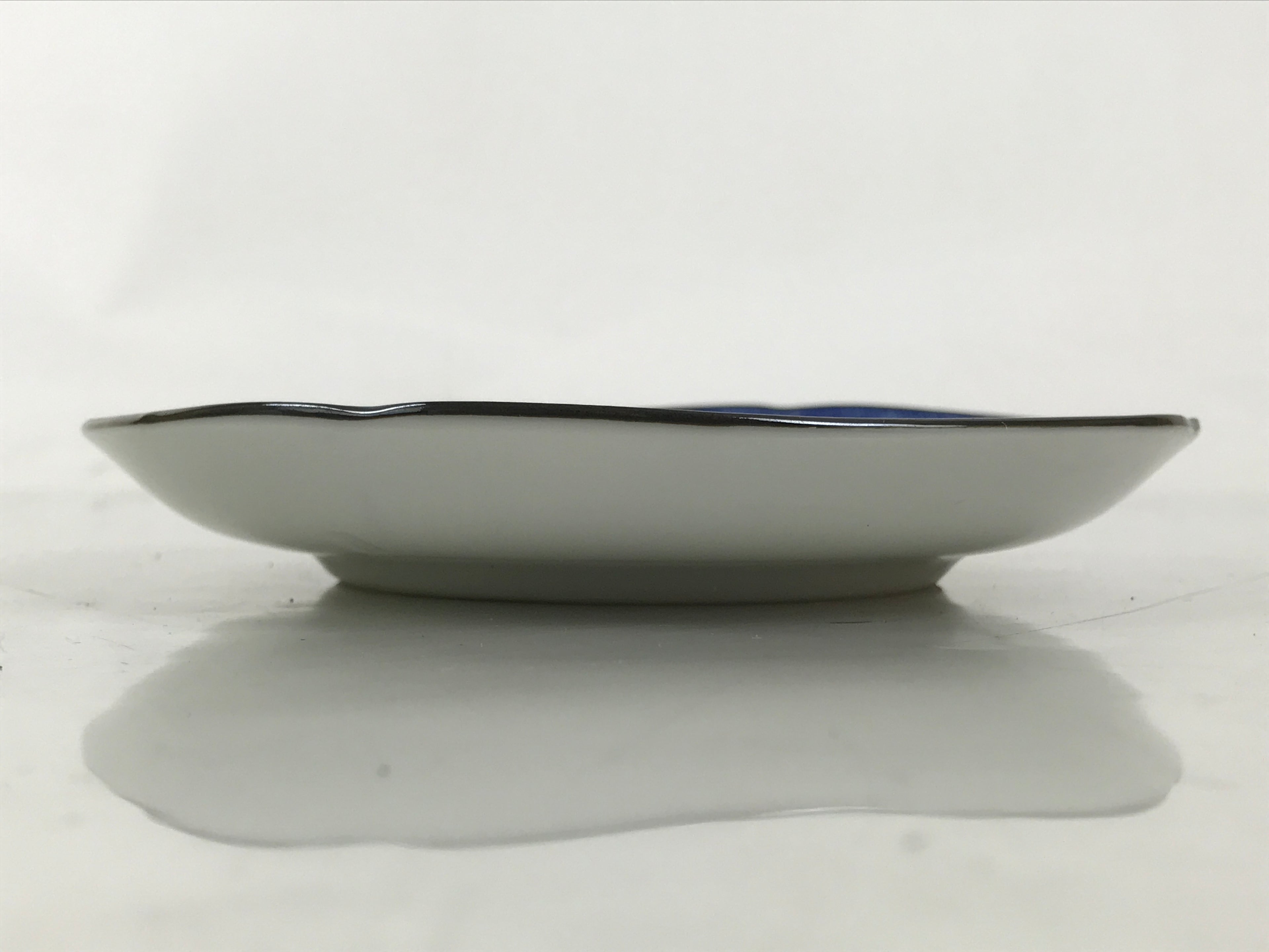 Japanese Porcelain Small Plate Kozara Vtg Sara Morning Glory Asagao Blue Y361